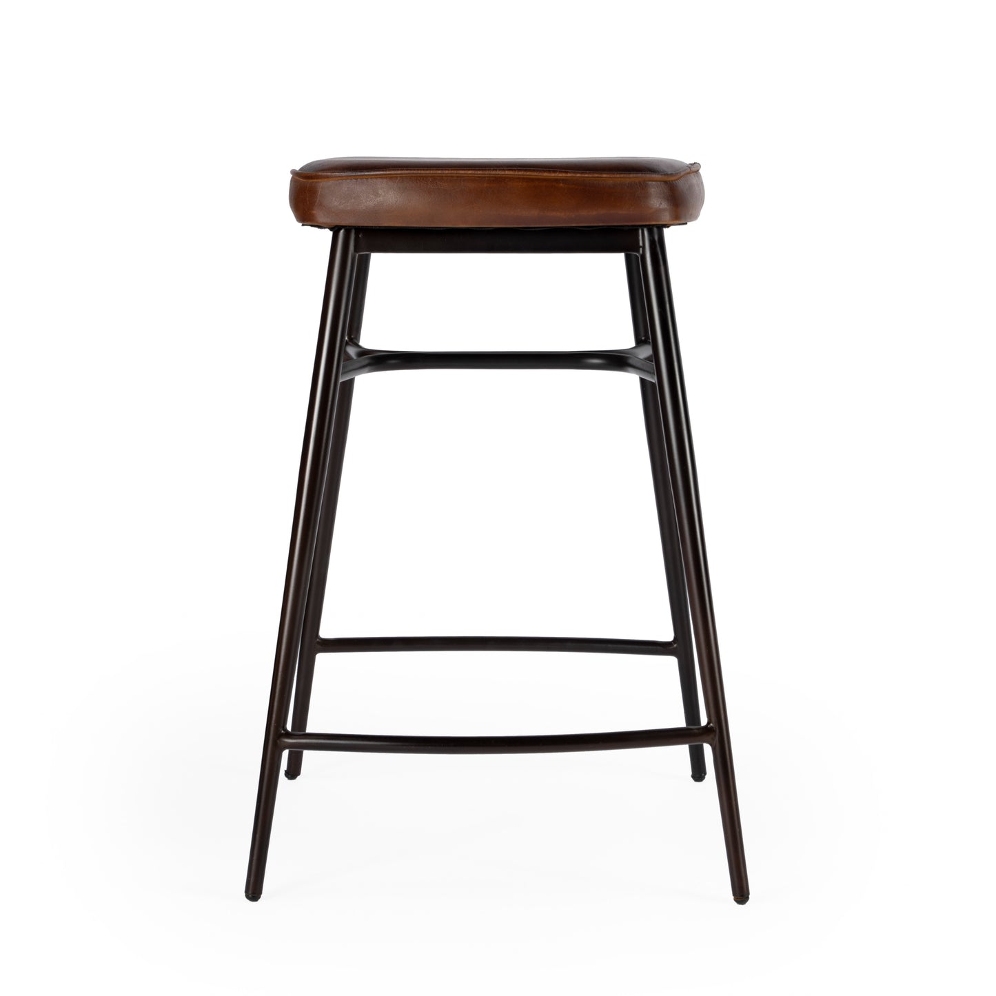 Arlington 26" Square Leather 26" Counter Stool in Medium Brown 5614344