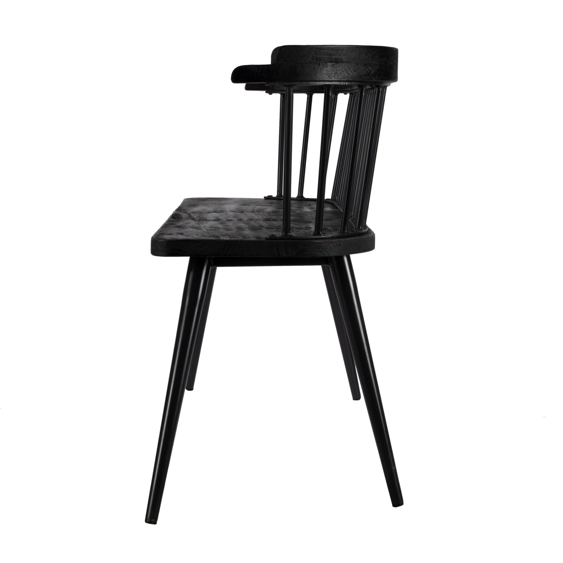 Butler Specialty Company Tempe 51.25 in. W Rectangular Wood Spindle Back Accent Bench, Black