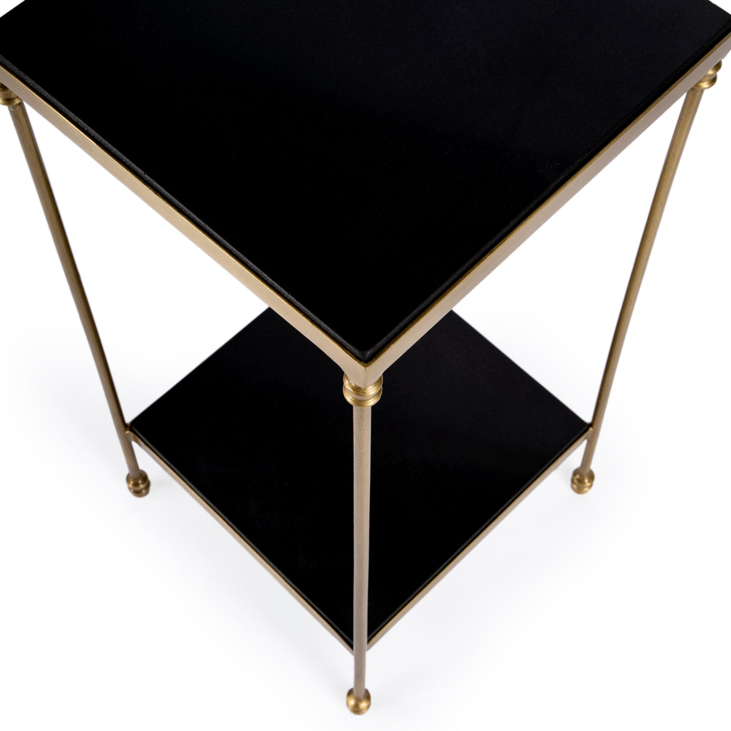 Imogen Iron and Granite Side Table in Black  5619414