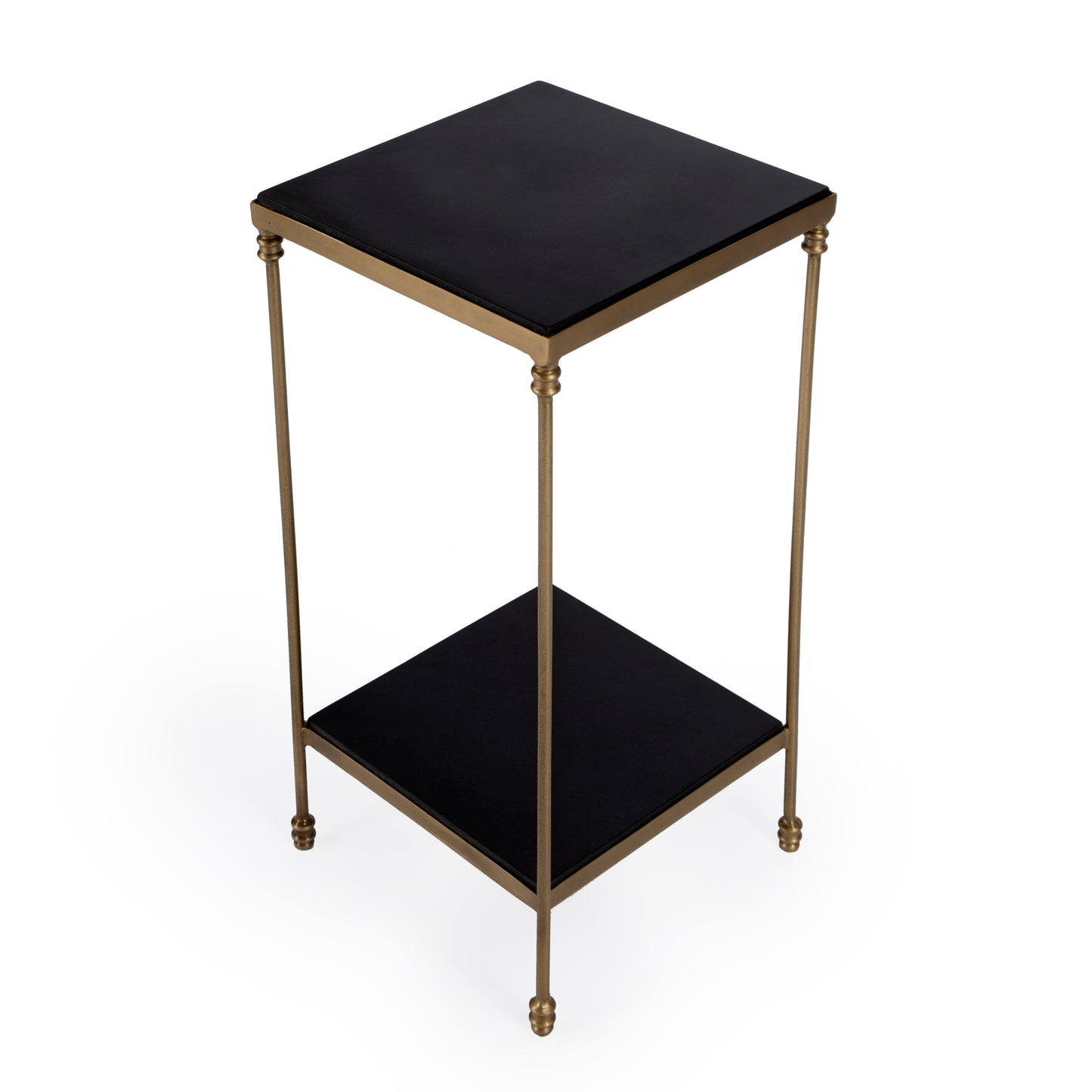 Imogen Iron and Granite Side Table in Black  5619414