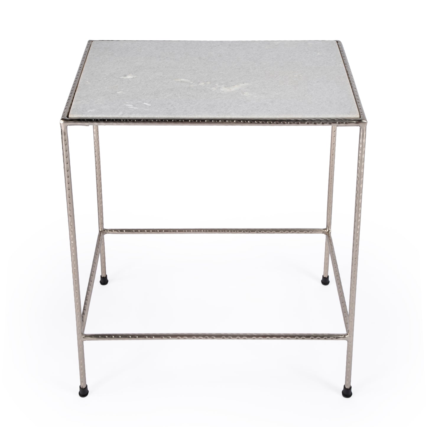 Isa Marble End Table in White 5620220