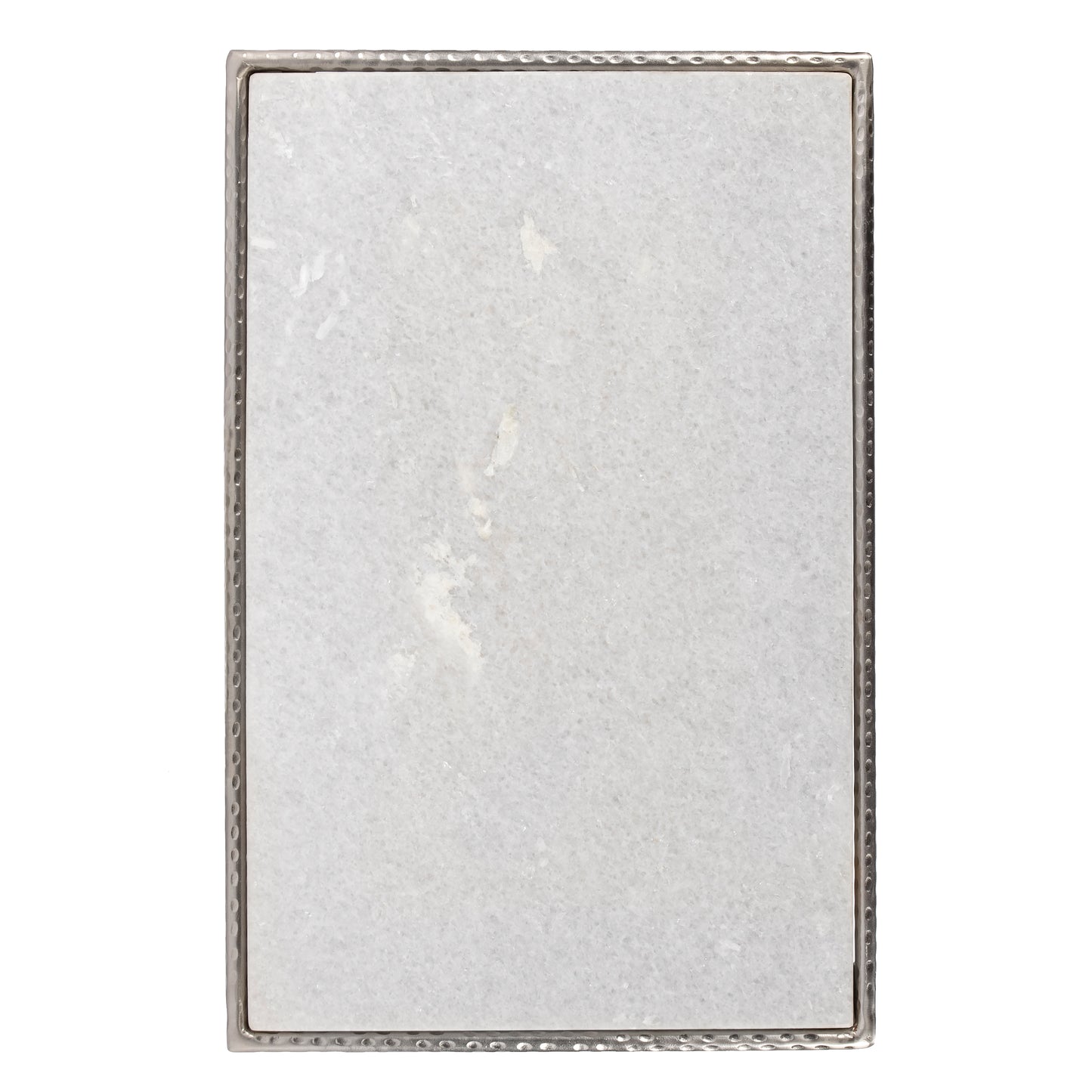 Isa Marble End Table in White 5620220
