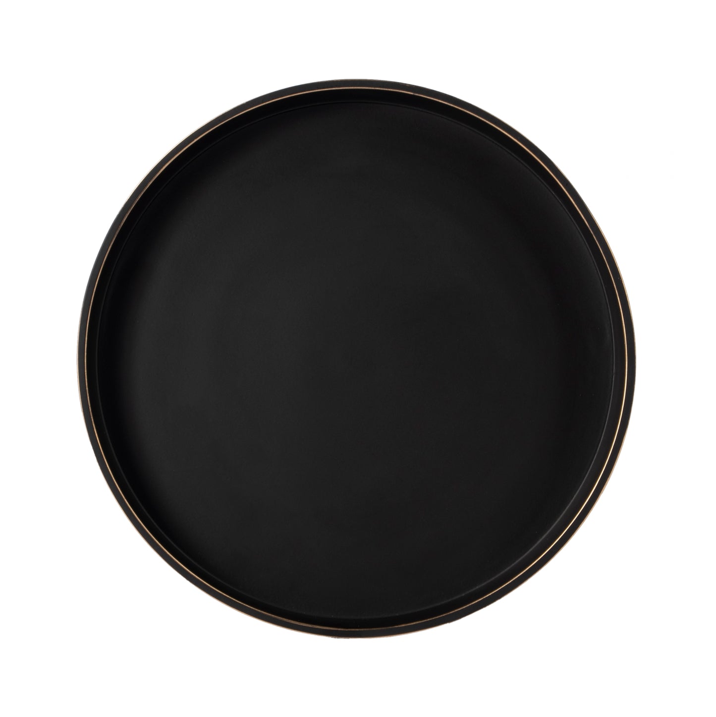 Butler Specialty Company Monique 12 in. W Round Metal Pedestal Side Table, Black
