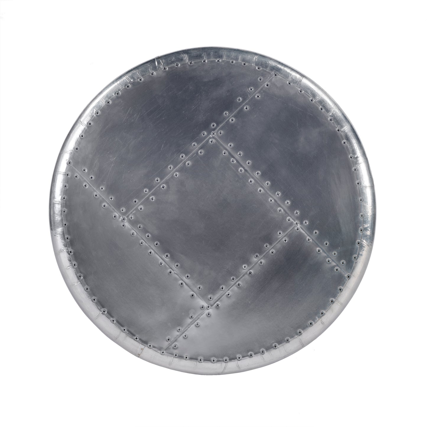 Midway Aviator Metal Side Table in Silver  5639330