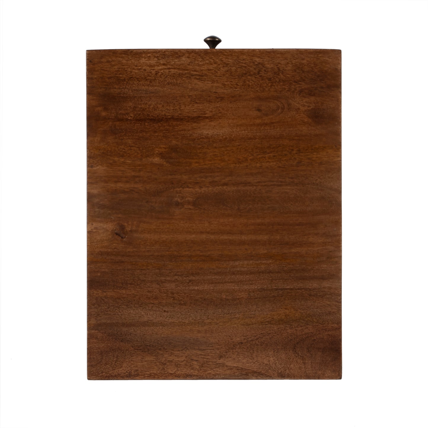 Butler Specialty Company Alec 13.75 in. W Rectangular Wood and Metal 1 Drawer C-Shaped End Table, Medium Brown