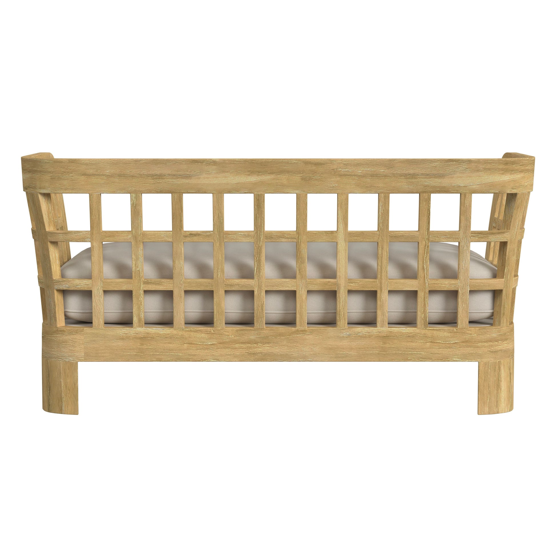 Butler Specialty Company Monhegan Outdoor 53 in. W Teak Wood Loveseat, Light Brown