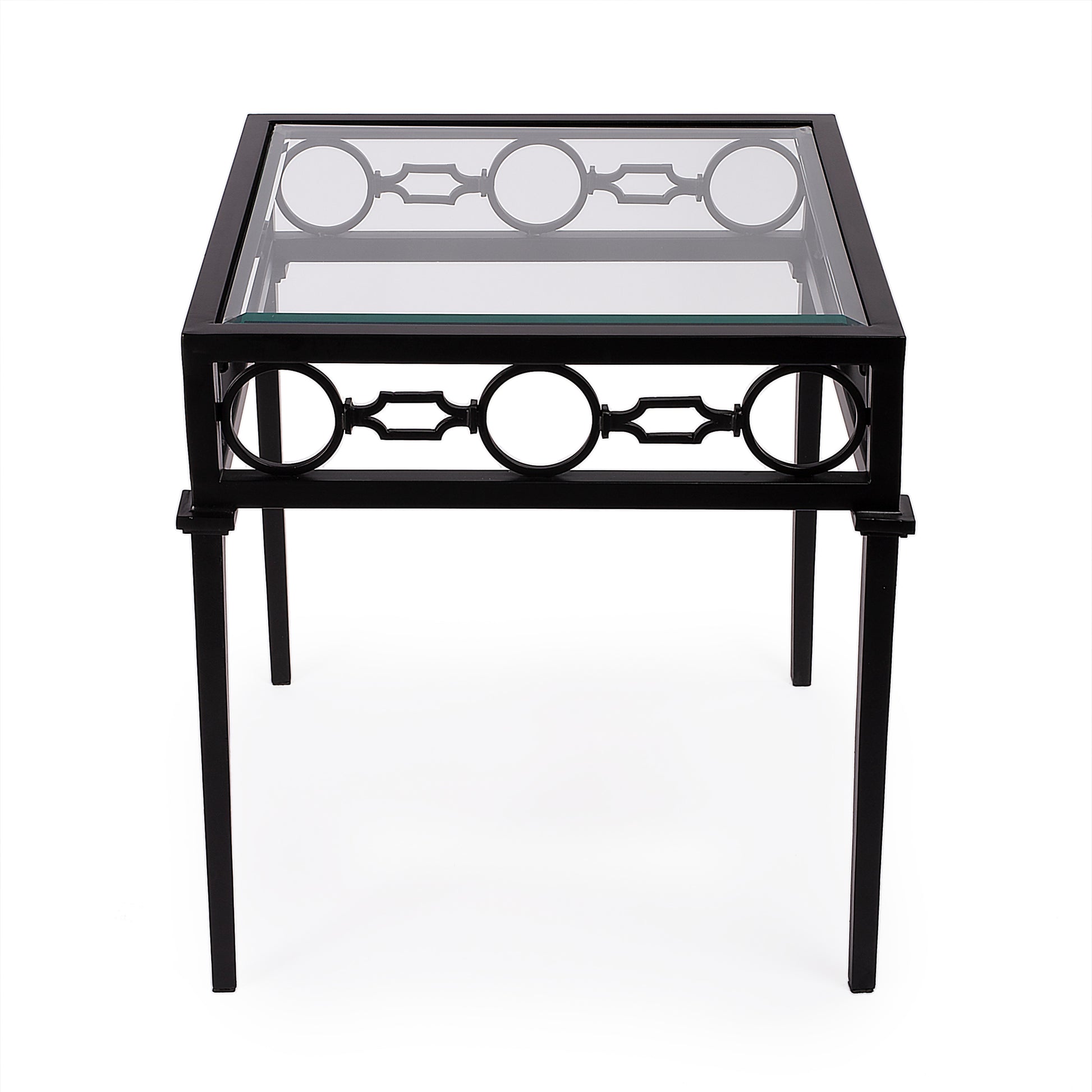 Butler Specialty Company Southport Outdoor 22.25 in. W Iron End Table, Black