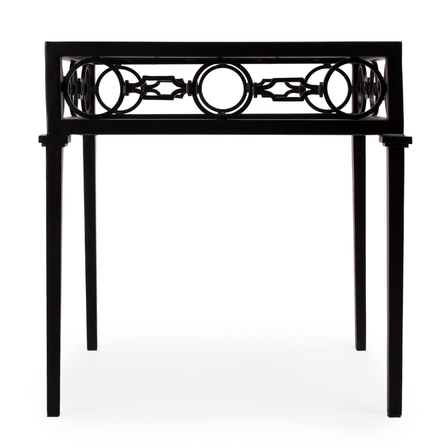 Butler Specialty Company Southport Outdoor 22.25 in. W Iron End Table, Black