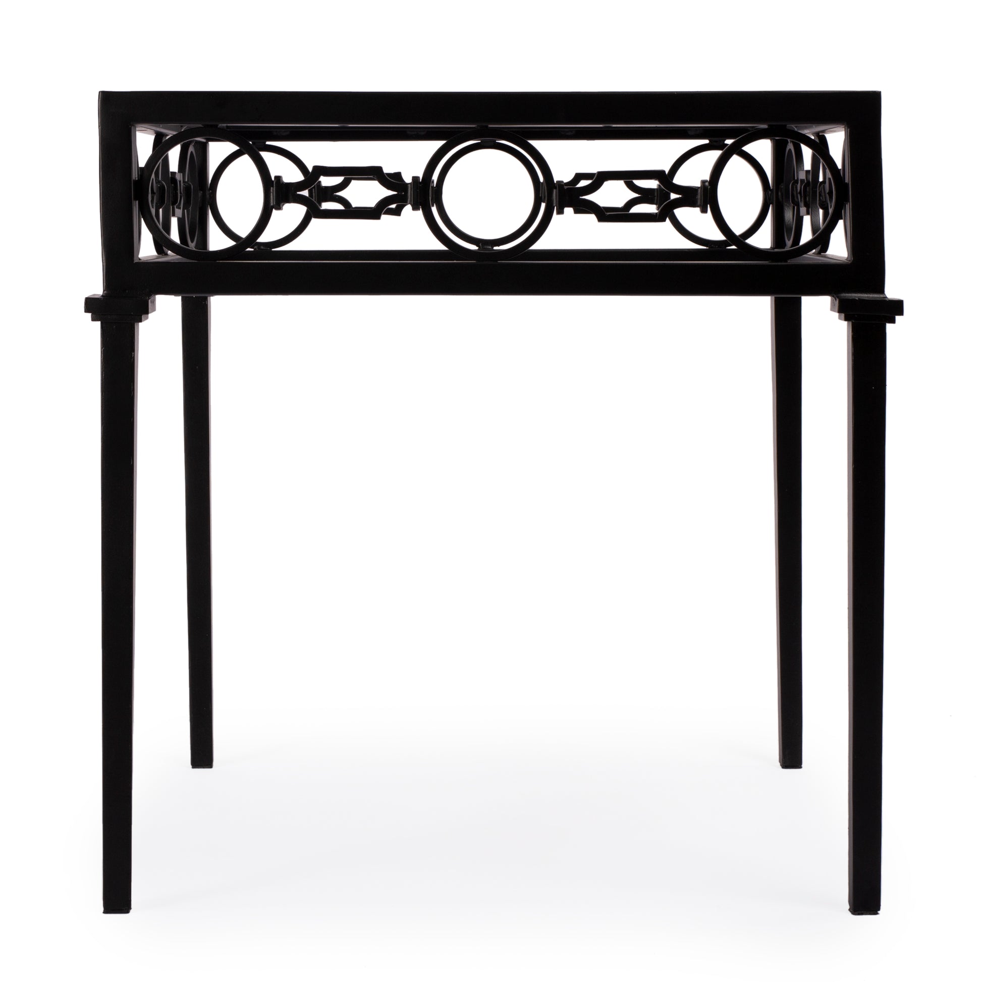 Butler Specialty Company Southport Outdoor 22.25 in. W Iron End Table, Black