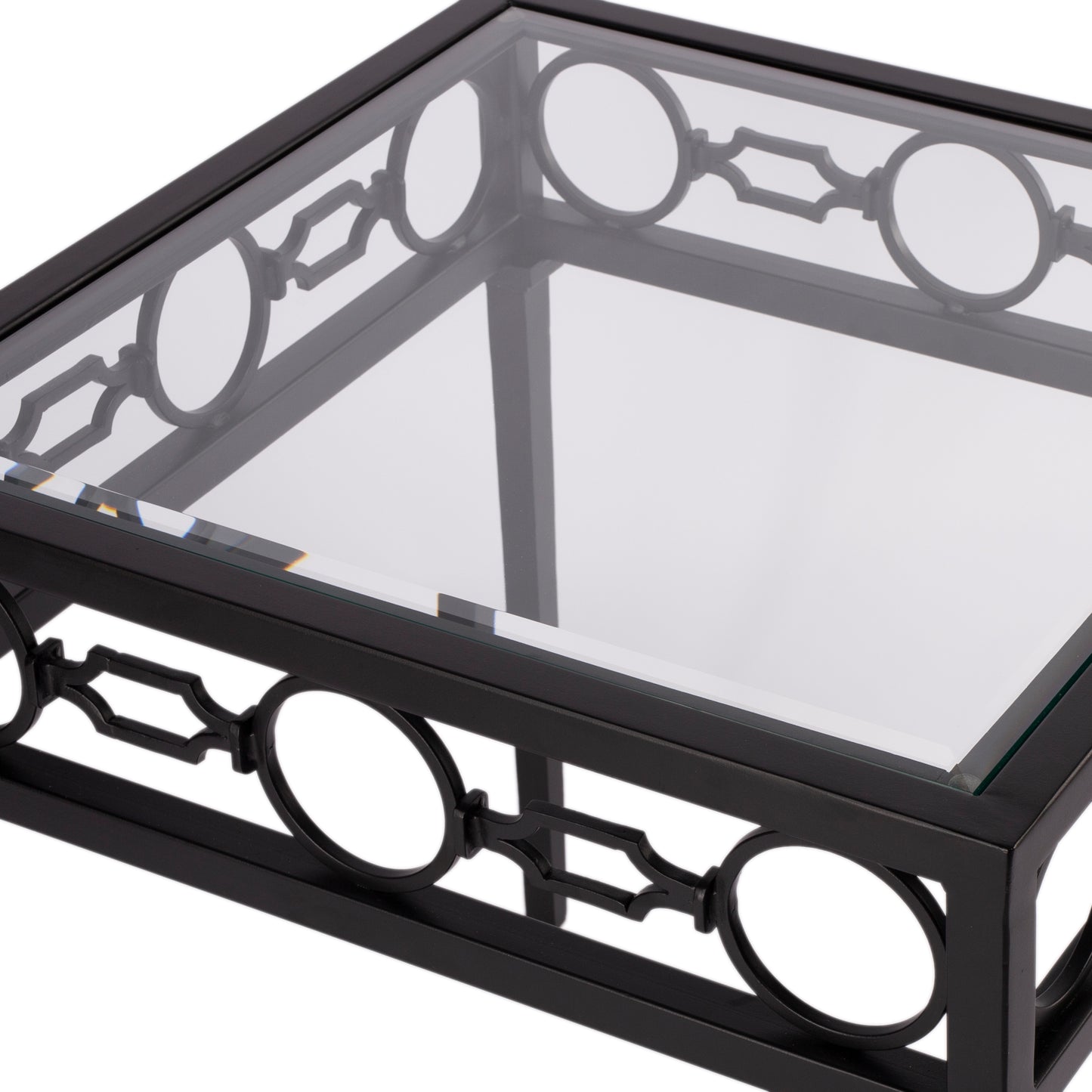 Butler Specialty Company Southport Outdoor 22.25 in. W Iron End Table, Black