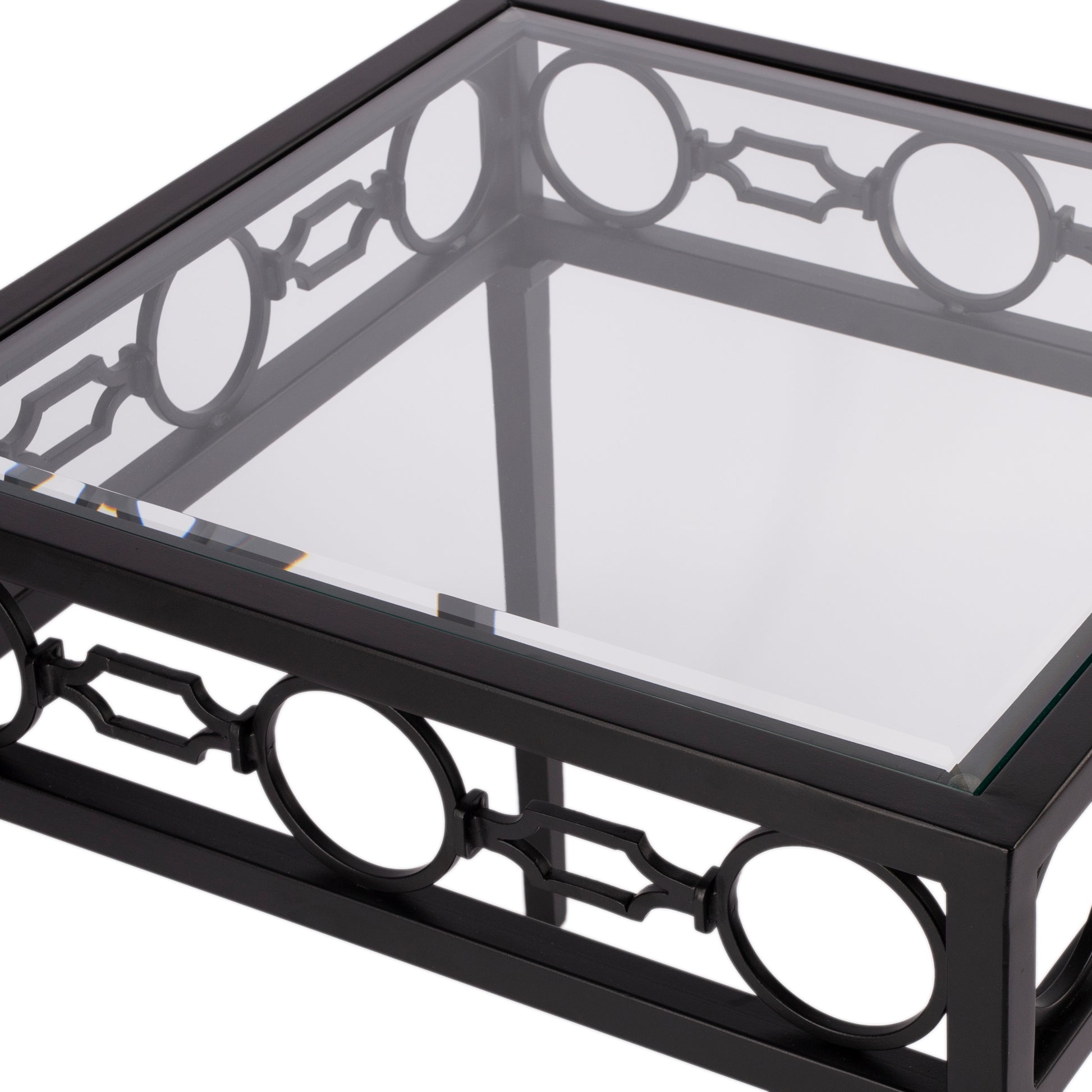Butler Specialty Company Southport Outdoor 22.25 in. W Iron End Table, Black