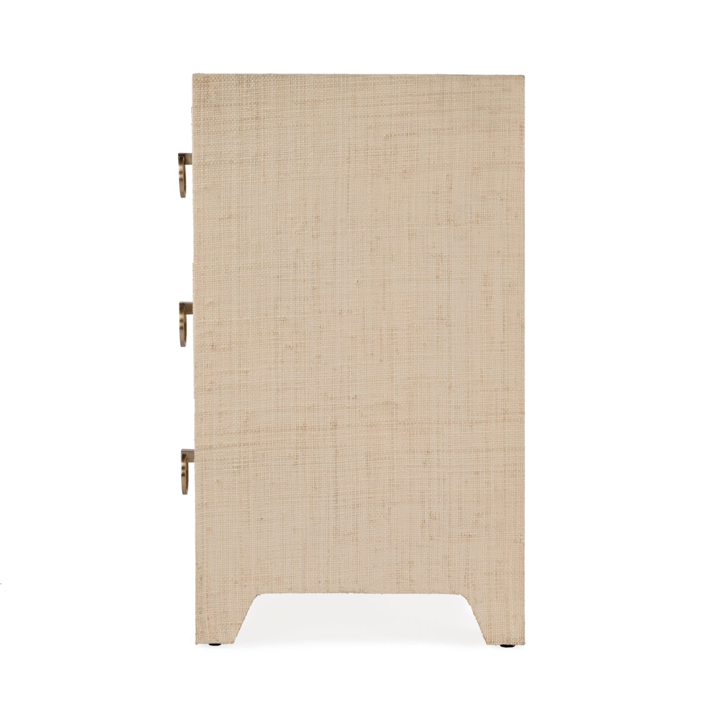 Bar Harbor Raffia 3 Drawer Nightstand in Natural 5667362