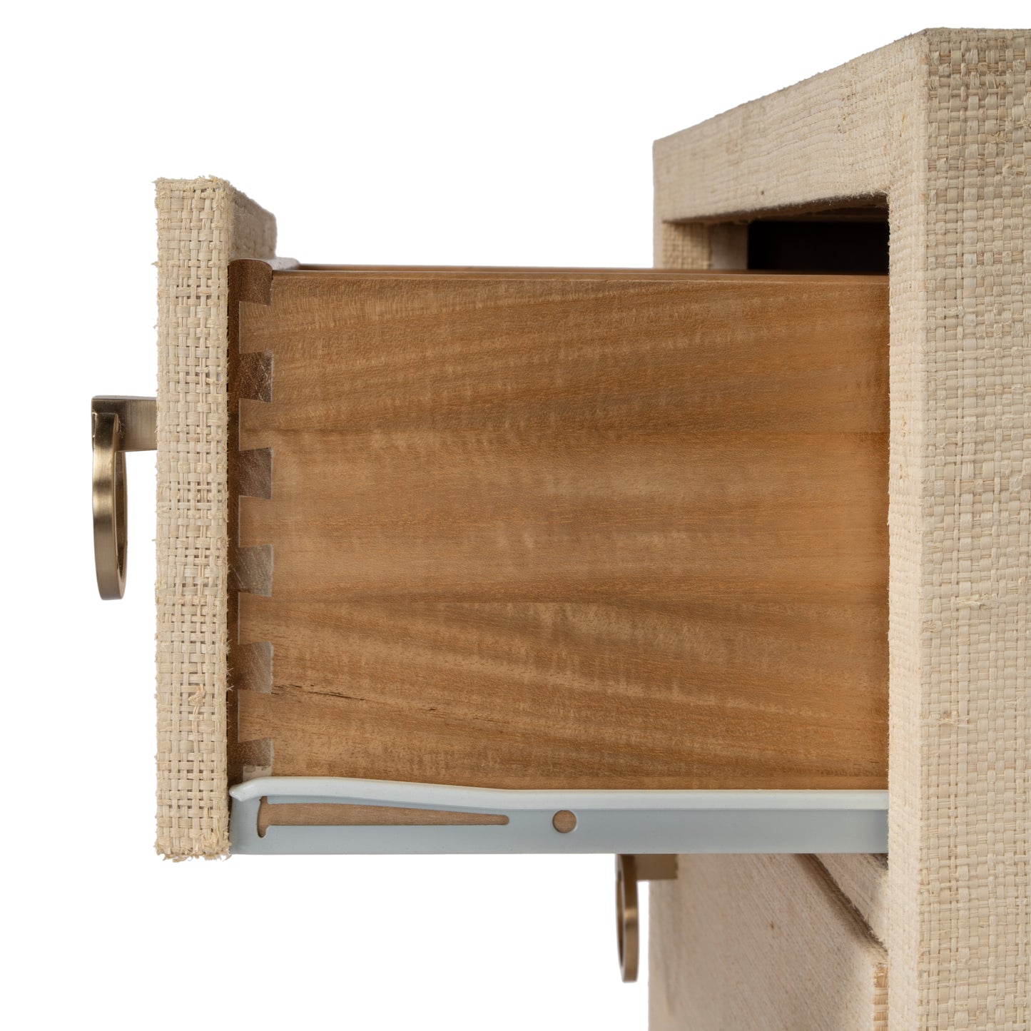 Bar Harbor Raffia 3 Drawer Nightstand in Natural 5667362