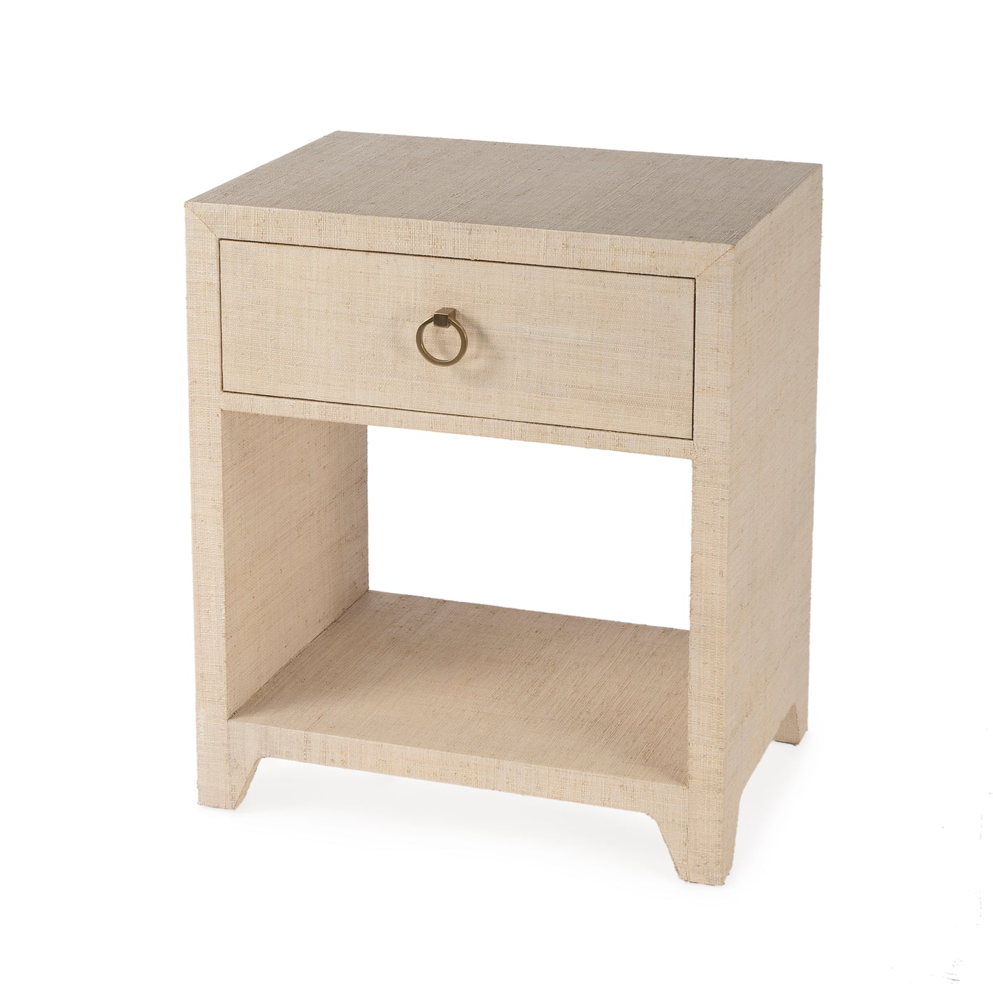 Bar Harbor Raffia 1 Drawer Nightstand in Natural 5669362