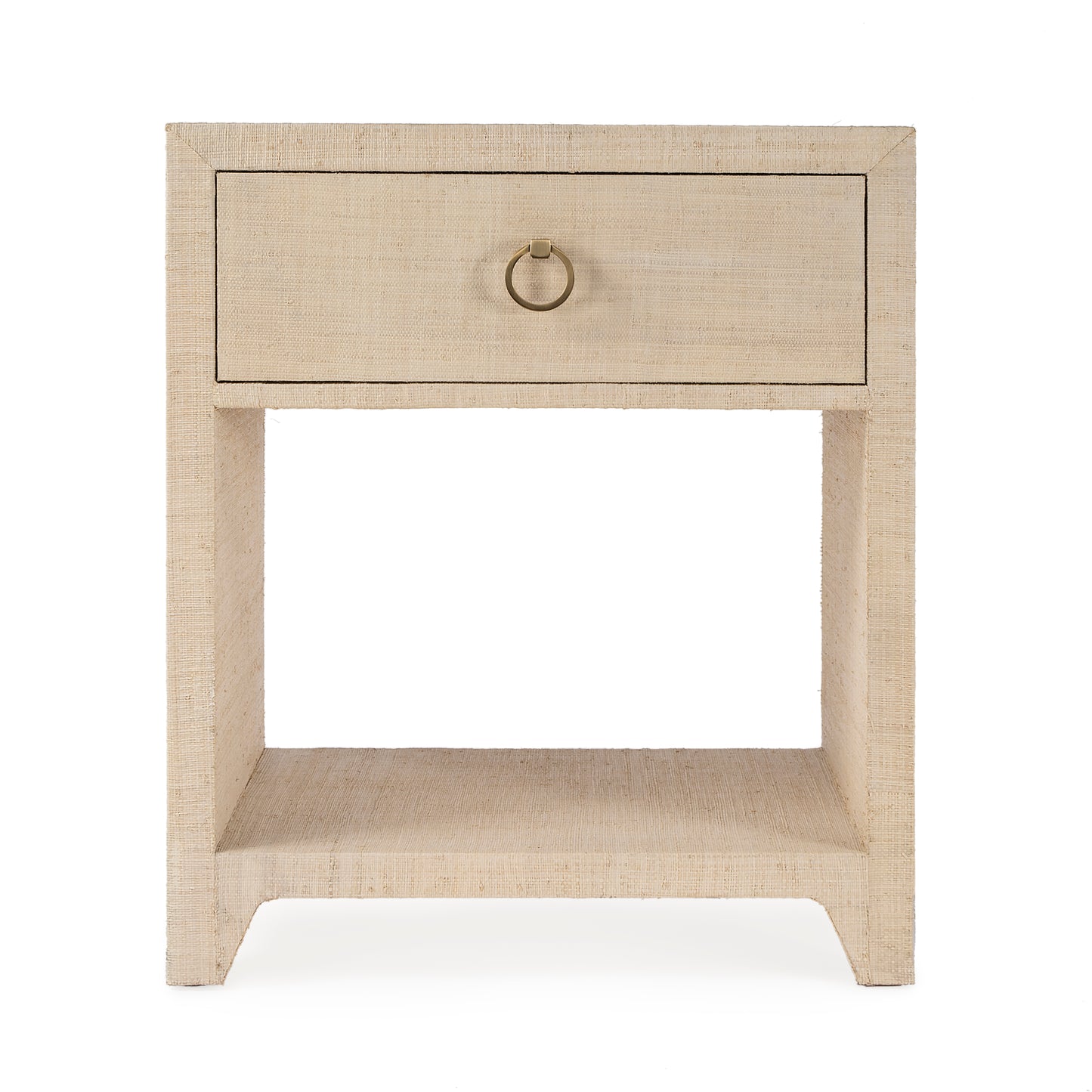 Bar Harbor Raffia 1 Drawer Nightstand in Natural 5669362
