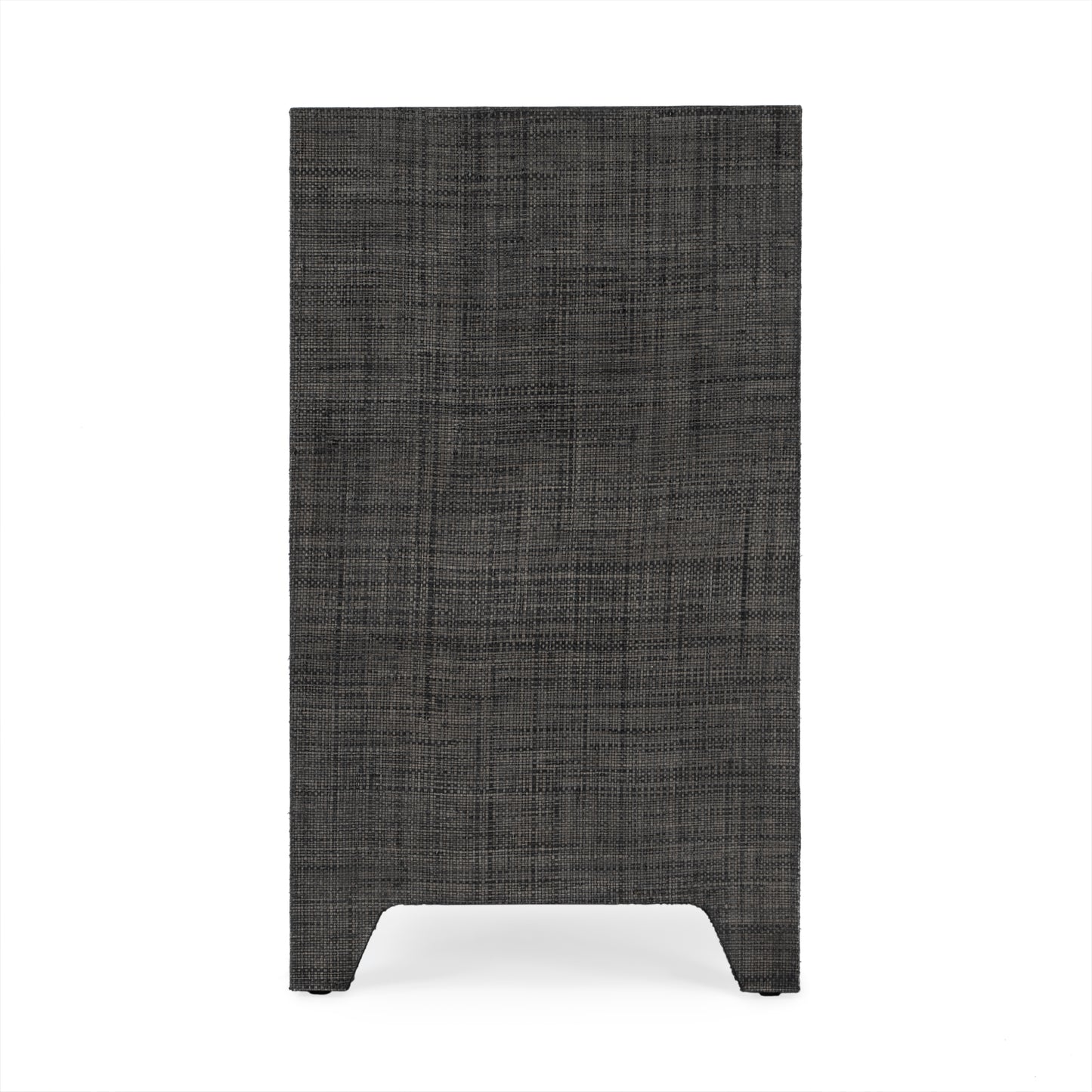 Butler Specialty Company Bar Harbor 24 in. W Rectangular Raffia 1 Drawer Nightstand with Lower Open Shelf, Charcoal