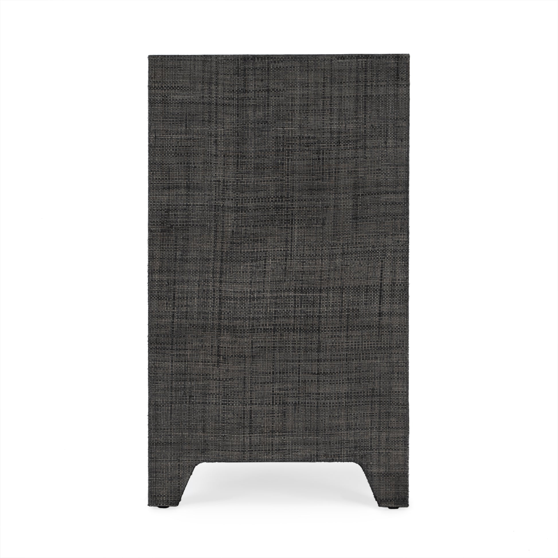 Butler Specialty Company Bar Harbor 24 in. W Rectangular Raffia 1 Drawer Nightstand with Lower Open Shelf, Charcoal