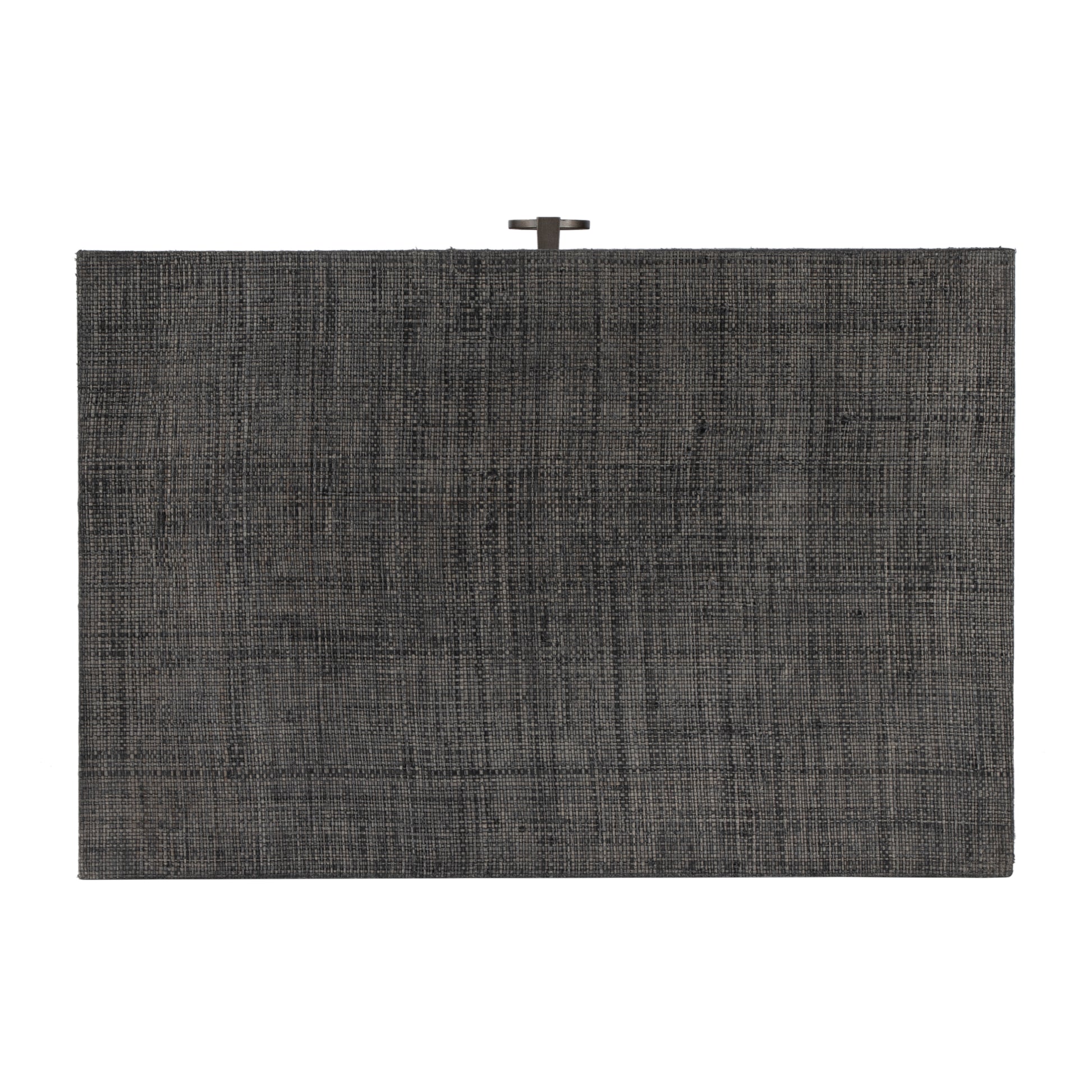 Butler Specialty Company Bar Harbor 24 in. W Rectangular Raffia 1 Drawer Nightstand with Lower Open Shelf, Charcoal