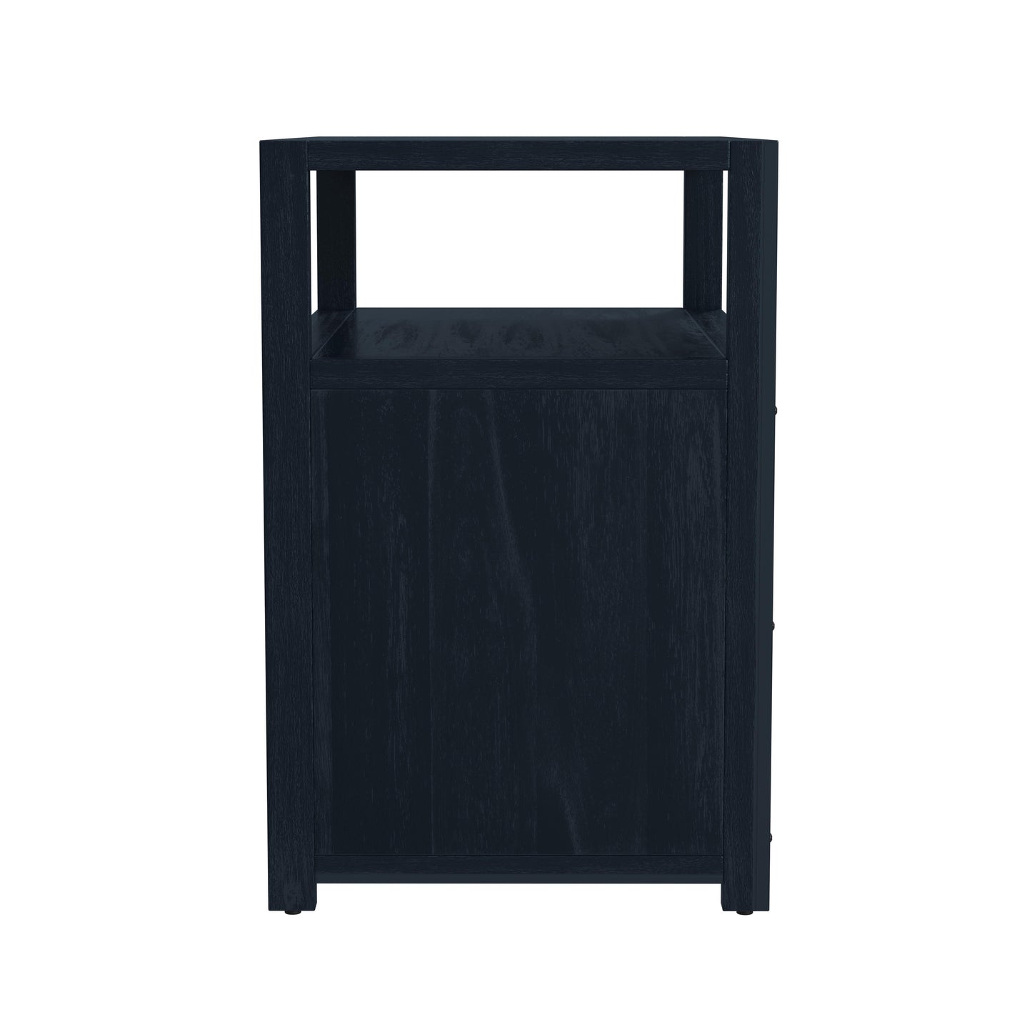 Lark 2 Drawer Wide Nightstand in Navy Blue 5670291