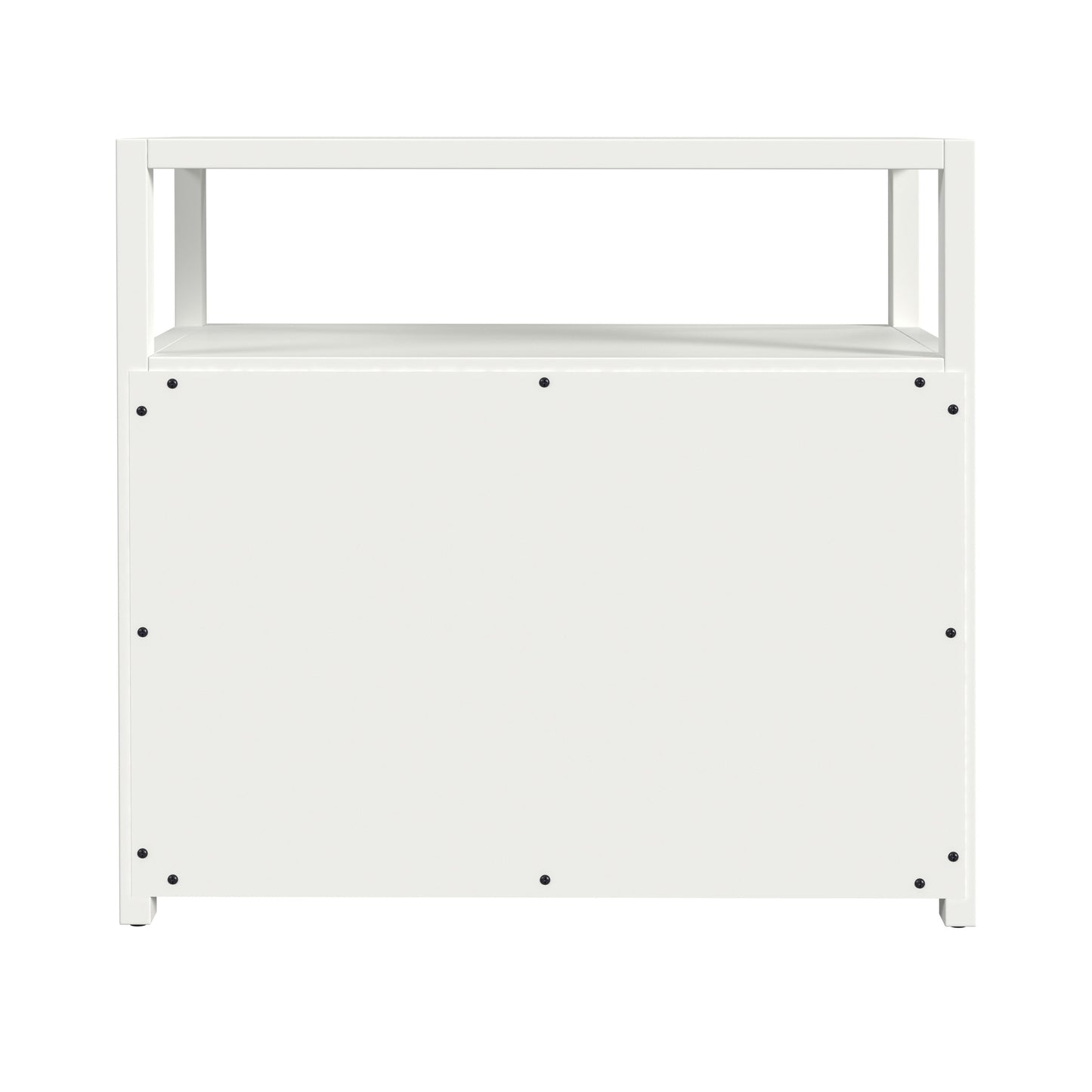 Lark 2 Drawer Wide Nightstand in White 5670304