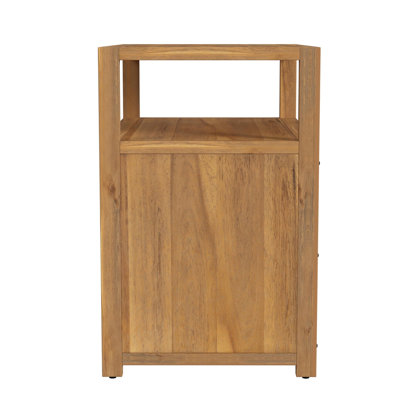 Lark Natural 2 Drawer Wide Nightstand in Light Brown 5670312