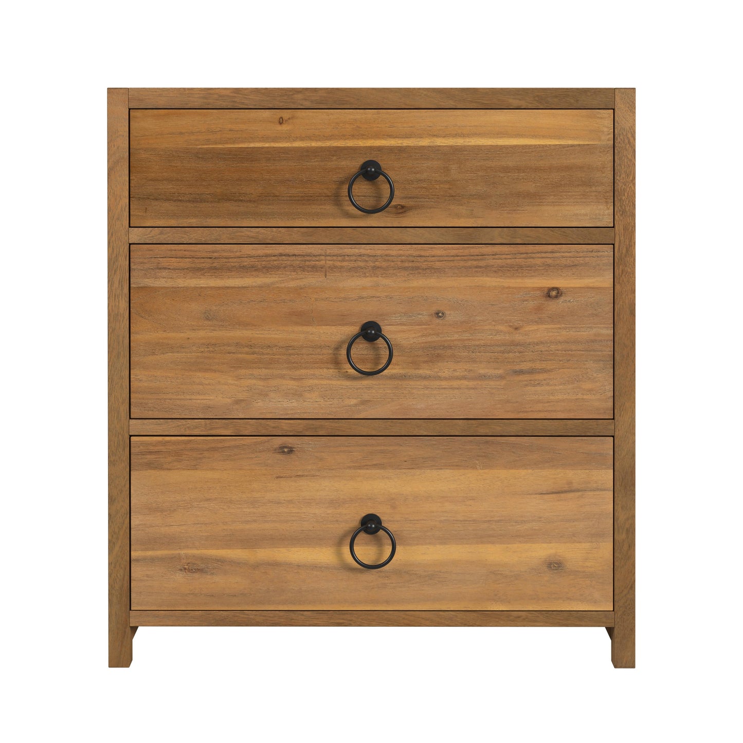 Lark Natural 3 Drawer Nightstand in Light Brown 5671312
