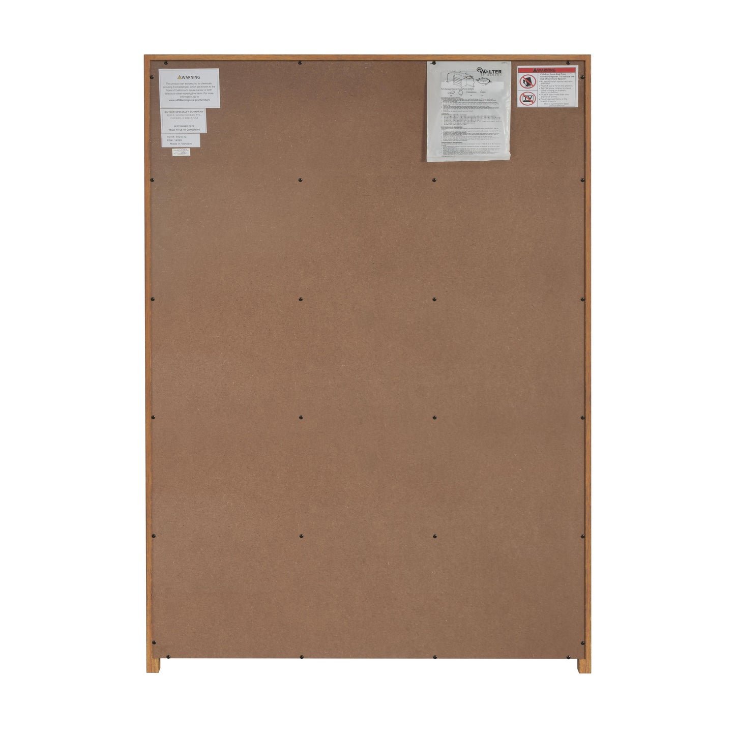 Lark 5 Drawer Dresser in Light Brown  5672312