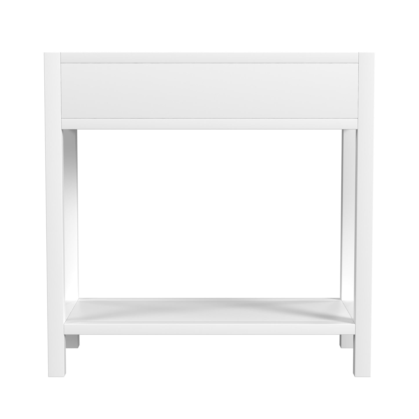 Lark 30" Wood 1-Drawer Nightstand in White 5675304