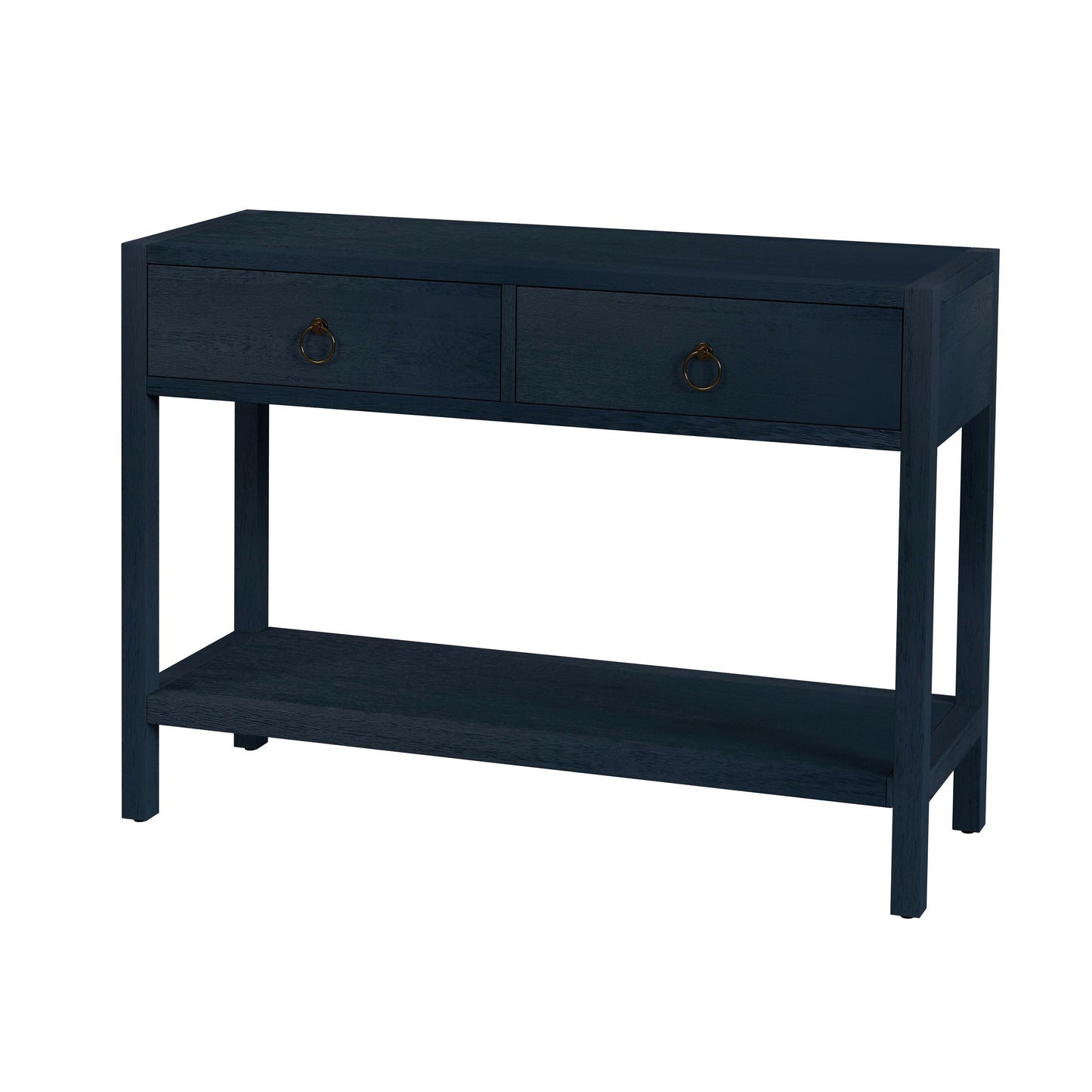 Lark 44" Wood Console Table in Navy Blue 5676291