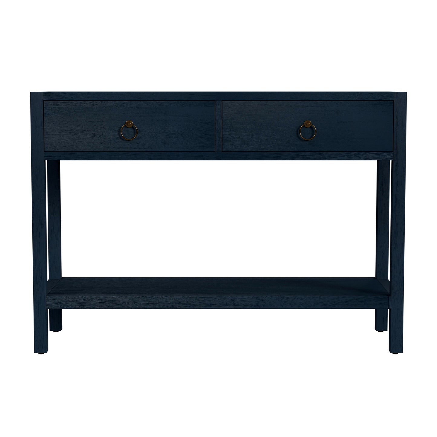 Lark 44" Wood Console Table in Navy Blue 5676291