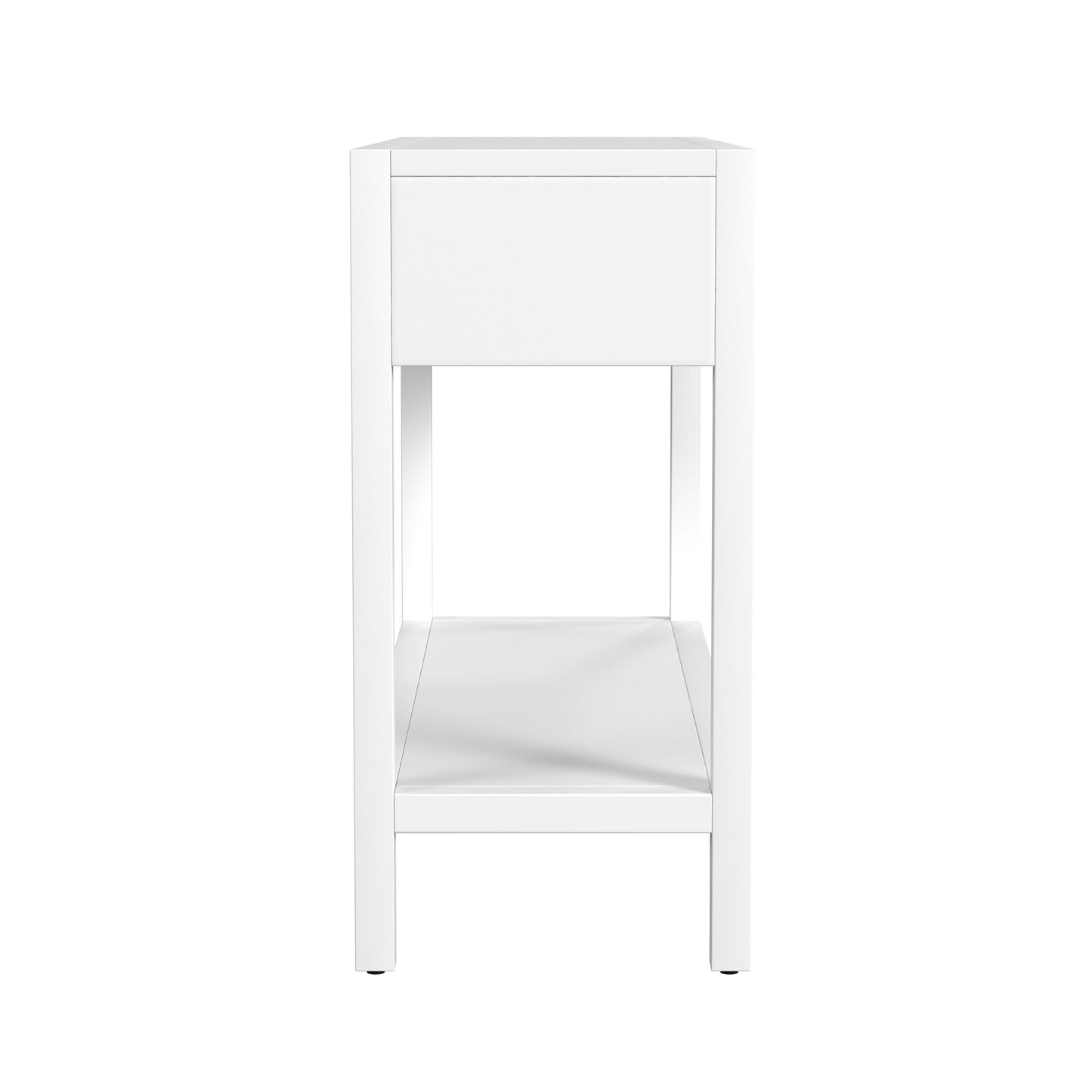 Lark 44" Wood Console Table in White 5676304