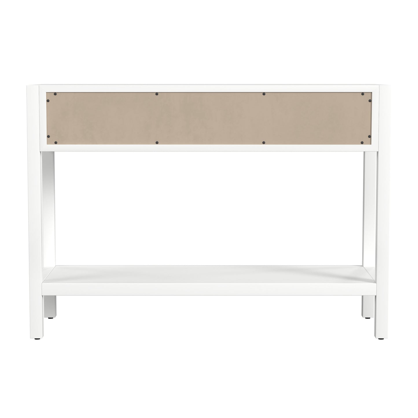 Lark 44" Wood Console Table in White 5676304