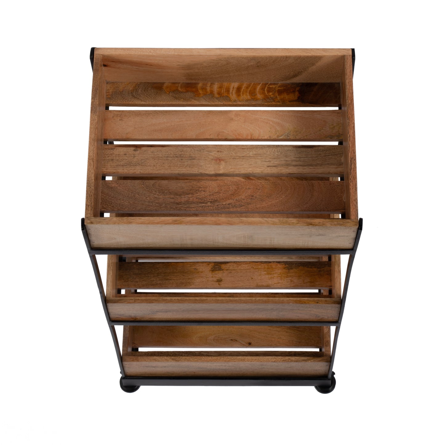 Fulham Rustic 3-Tier Serving Cart in Light Brown 5685330