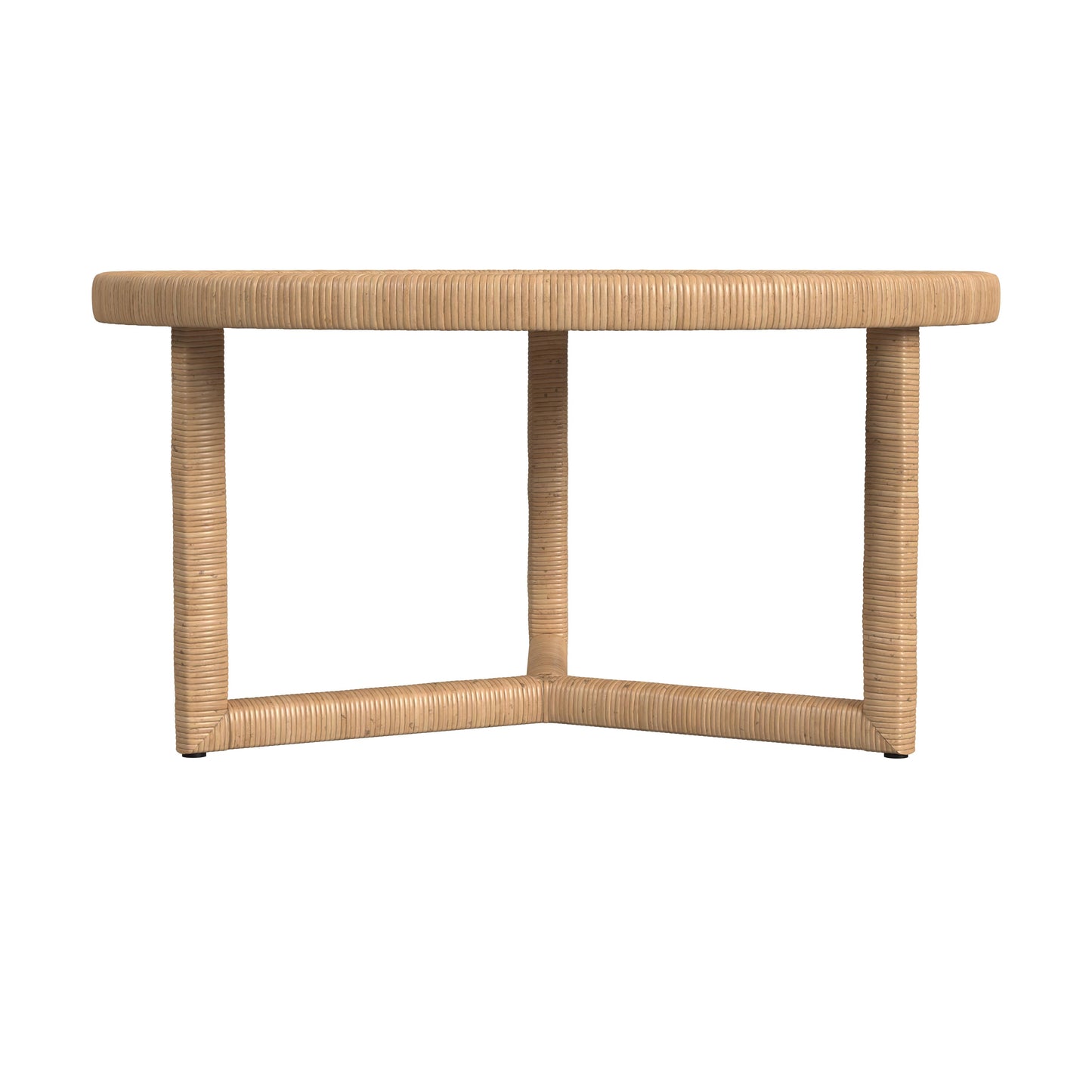 Butler Specialty Company Captiva 39 in. W Round Rattan Coffee Table, Natural