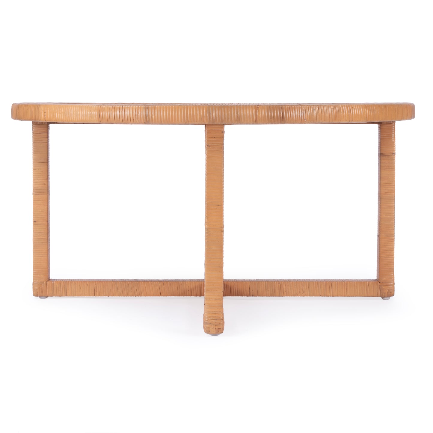 Butler Specialty Company Captiva 39 in. W Round Rattan Coffee Table, Natural