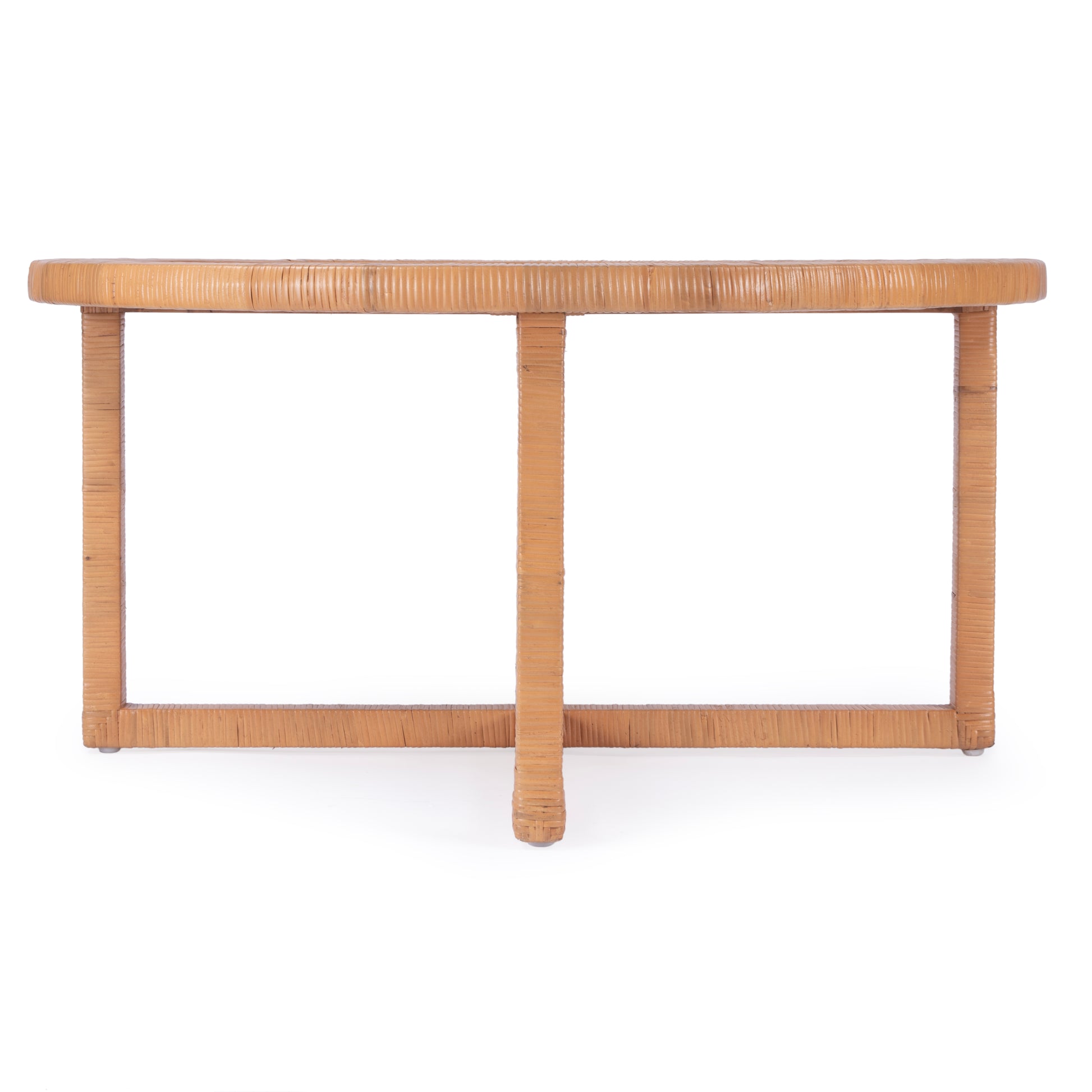 Butler Specialty Company Captiva 39 in. W Round Rattan Coffee Table, Natural