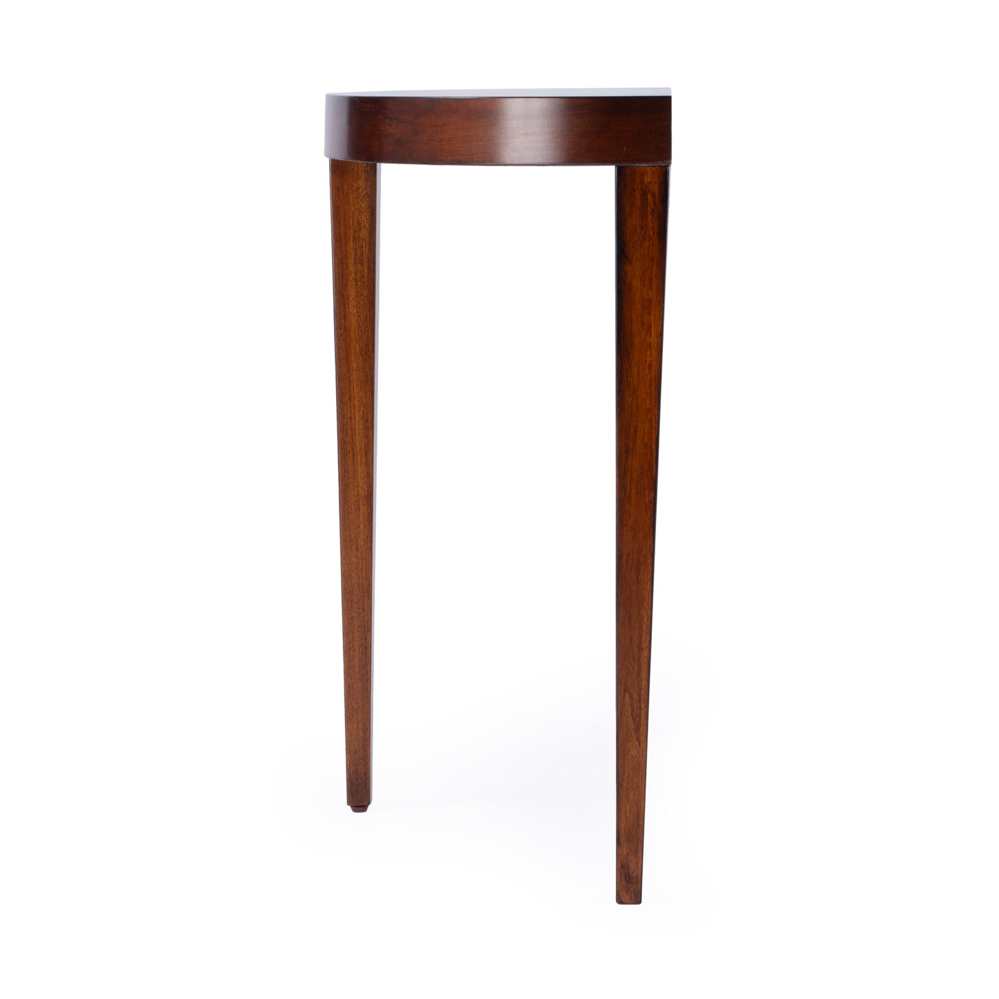 Butler Specialty Company Ingrid 36 in. W Demilune Wood Traditional Console Table, Medium Brown