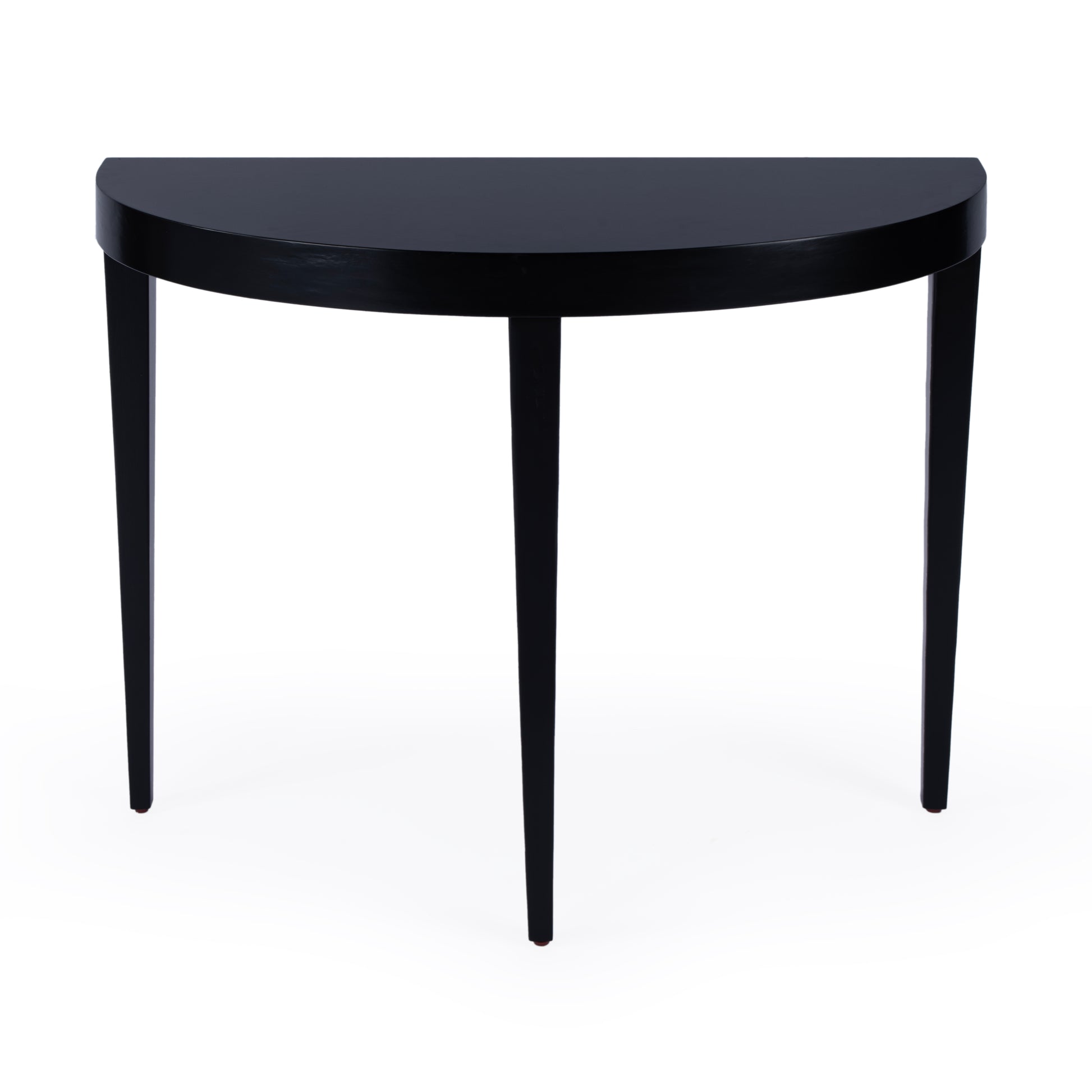 Butler Specialty Company Ingrid 36 in. W Demilune Wood Traditional Console Table, Black