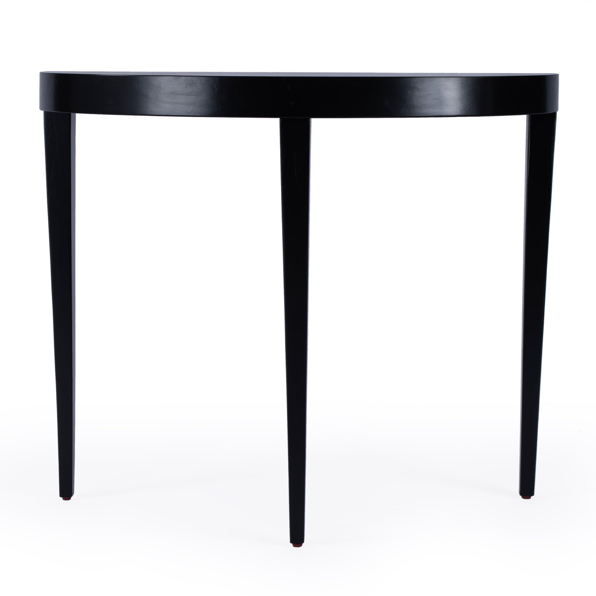 Butler Specialty Company Ingrid 36 in. W Demilune Wood Traditional Console Table, Black