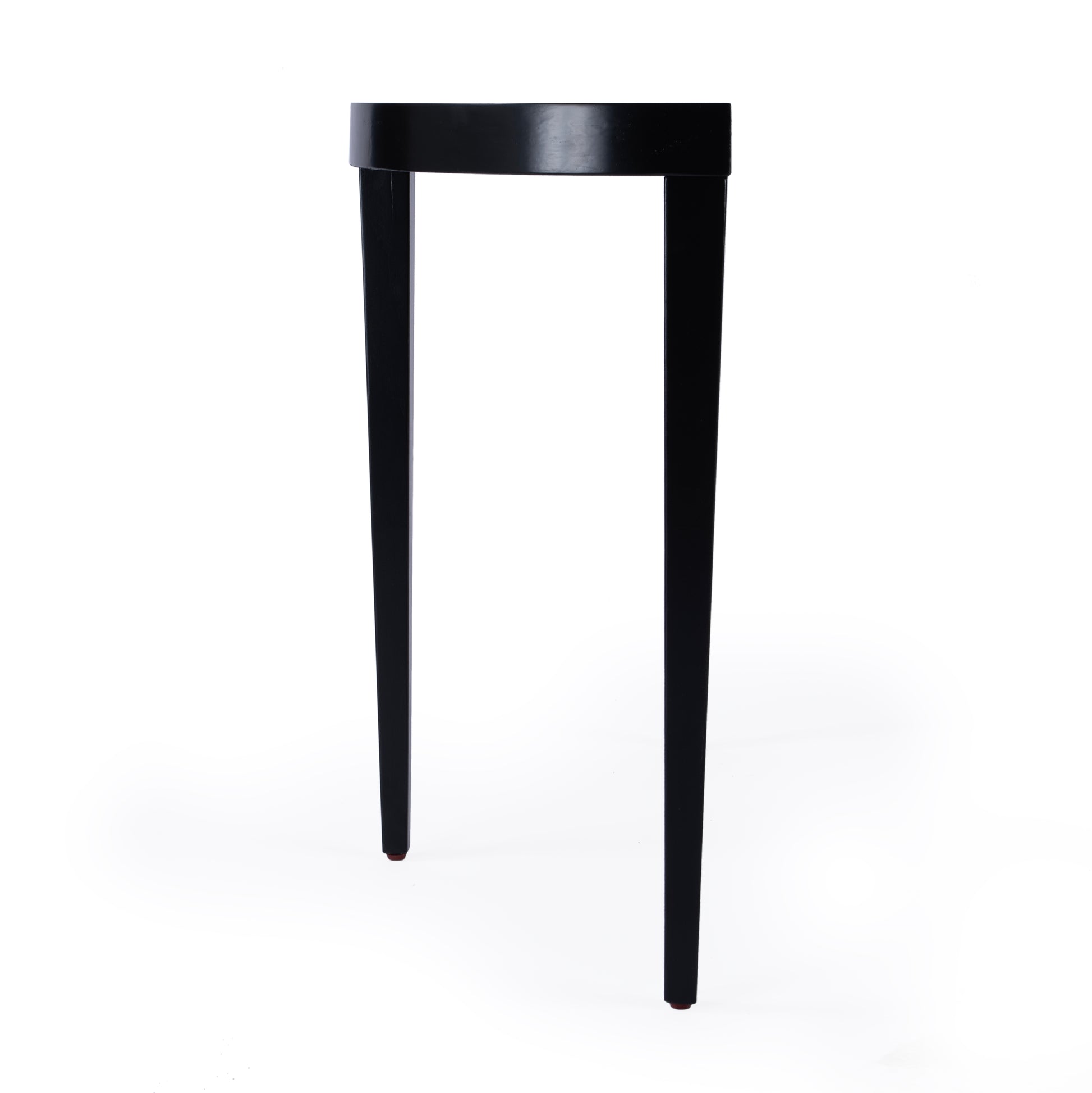 Butler Specialty Company Ingrid 36 in. W Demilune Wood Traditional Console Table, Black