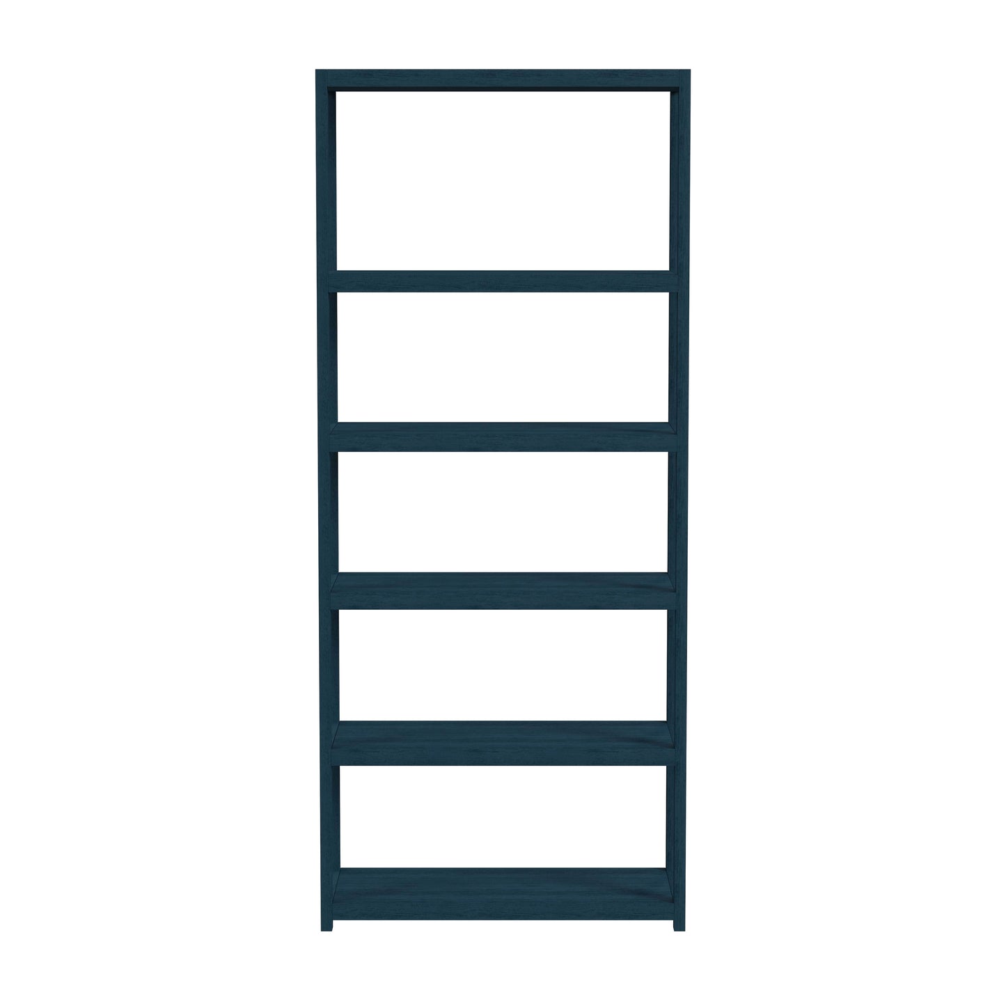 Lark 5 Tier 30Wx75H Etagere Bookcase in Navy Blue  5702291