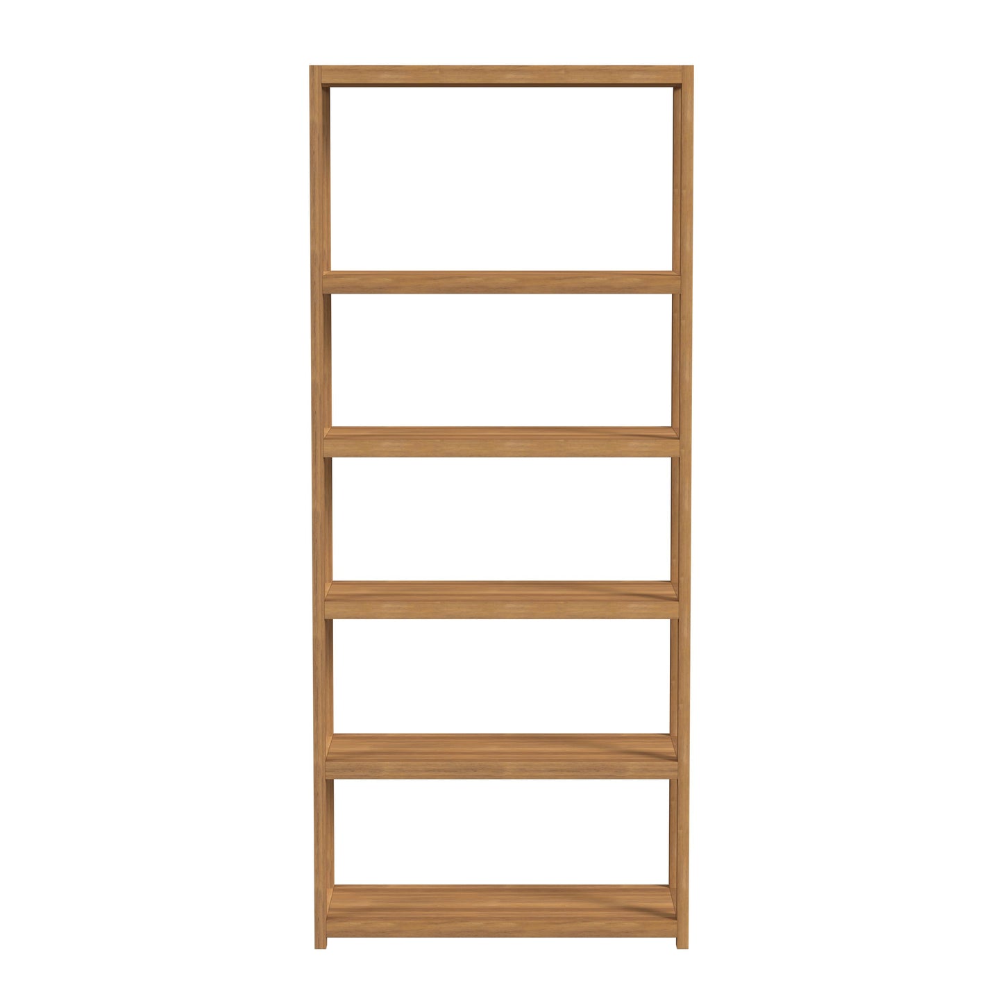 Lark 5 Tier 30Wx75H Etagere Bookcase in Light Brown  5702312