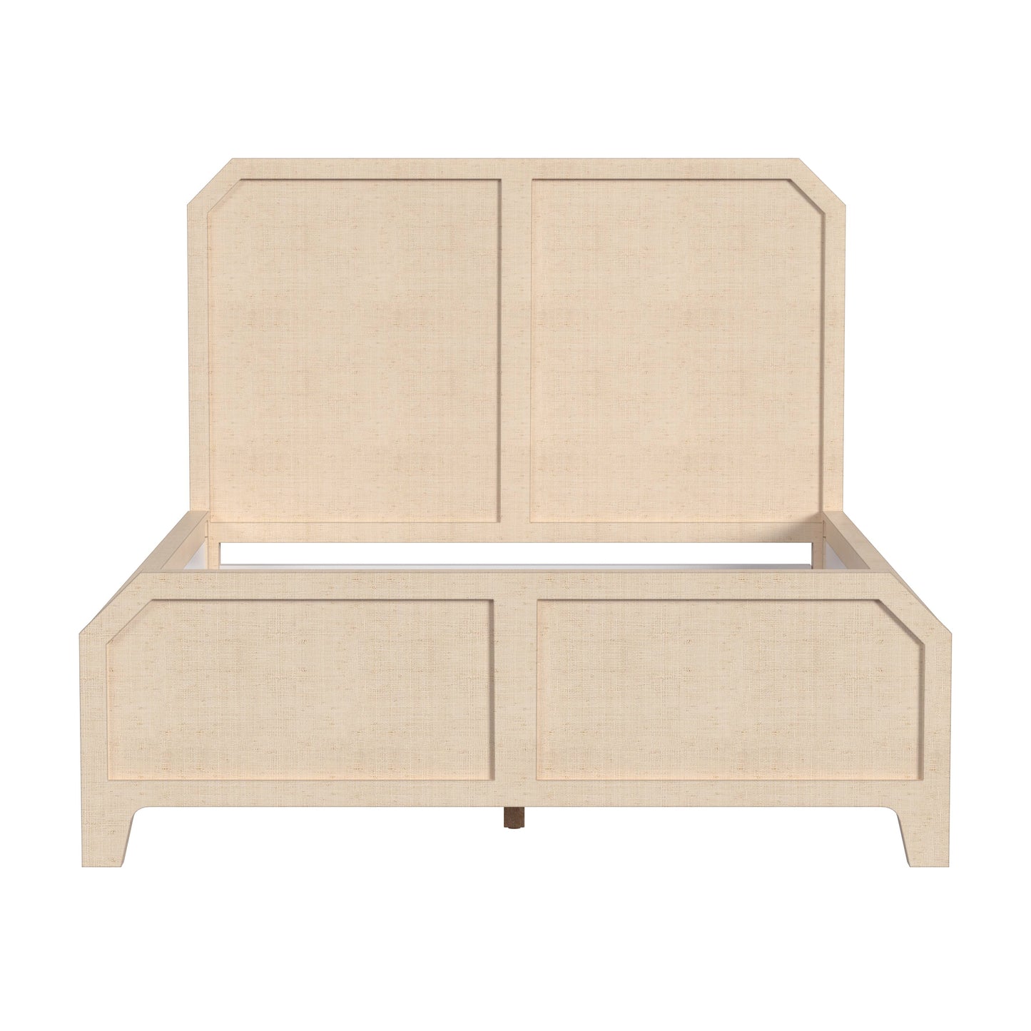 Bar Harbor Queen Raffia Panel Bed in Natural 5706362