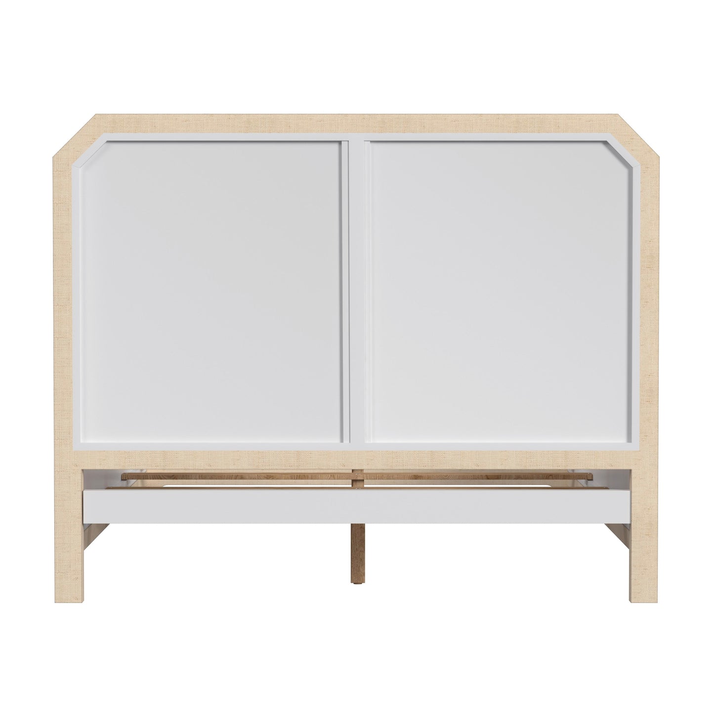 Bar Harbor Queen Raffia Panel Bed in Natural 5706362