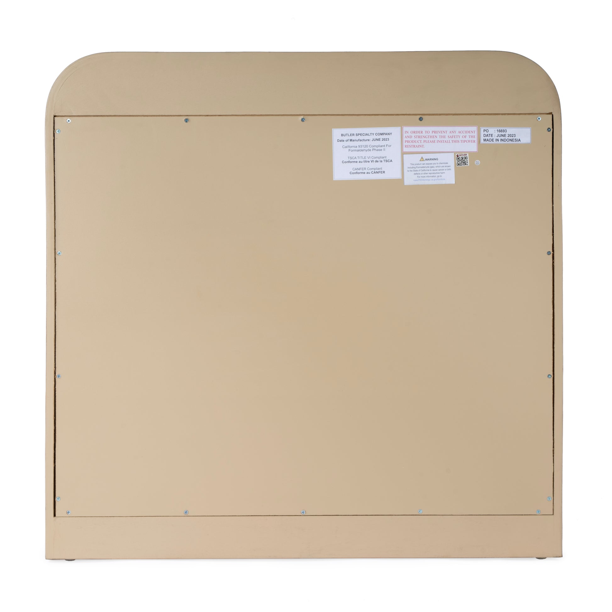 Butler Specialty Company Cora 32 in. W Rectangular Waterfall Edge Wood 3 Drawer Small Chest, Light Brown