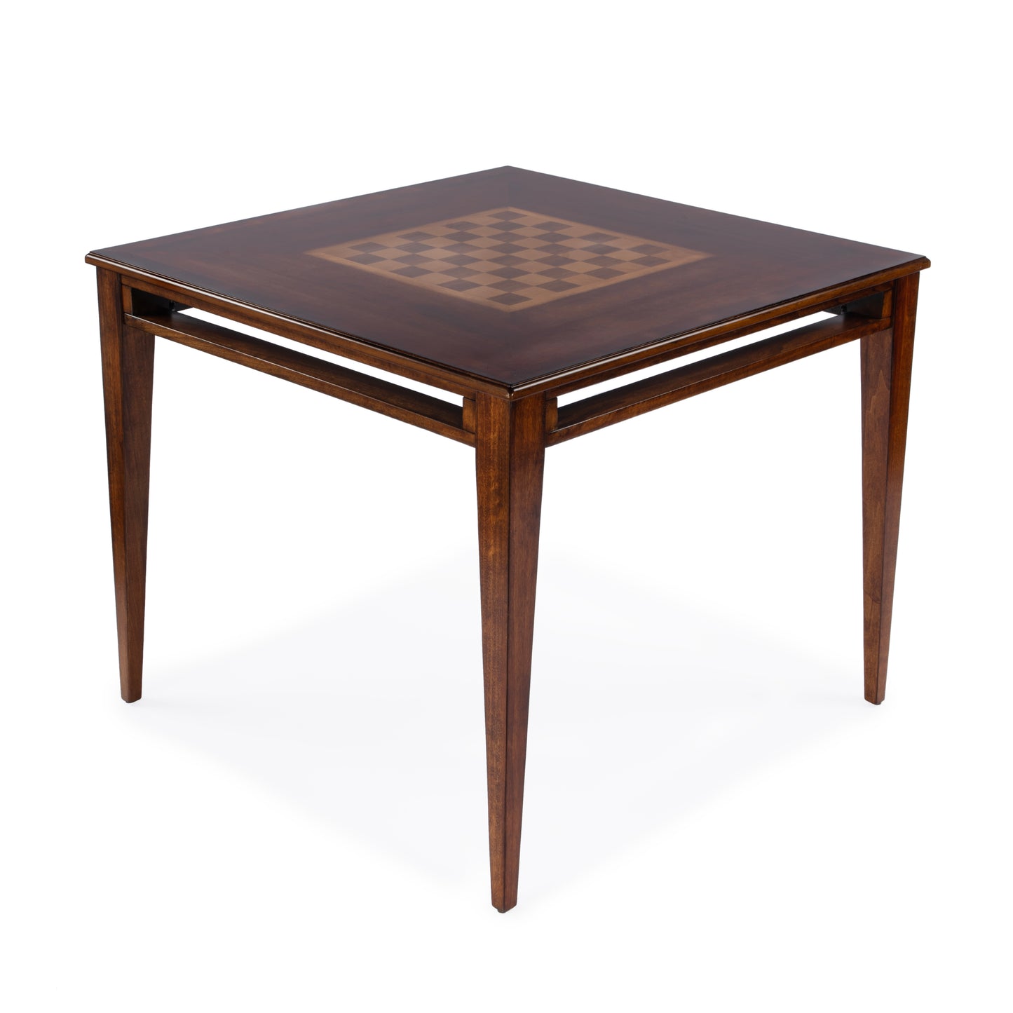 Butler Specialty Company Daltrey 36 in. W Square Wood Chess-Checkers Game Table, Medium Brown