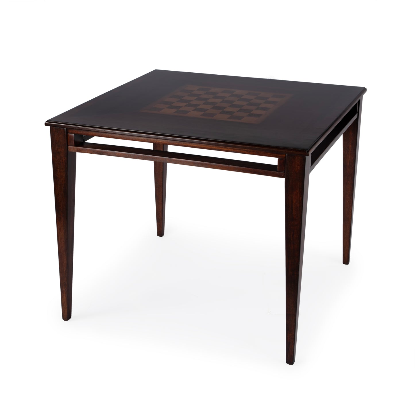 Butler Specialty Company Daltrey 36 in. W Square Wood Chess-Checkers Game Table, Dark Brown