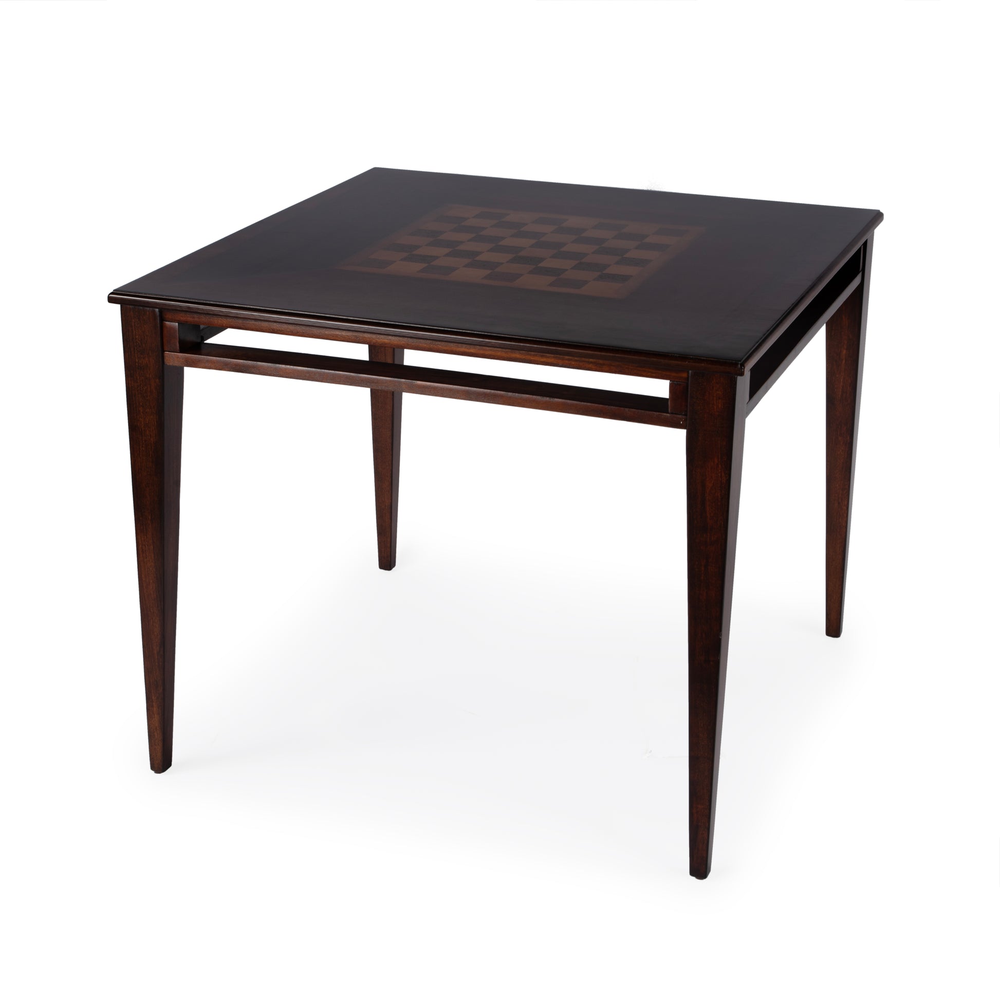 Butler Specialty Company Daltrey 36 in. W Square Wood Chess-Checkers Game Table, Dark Brown