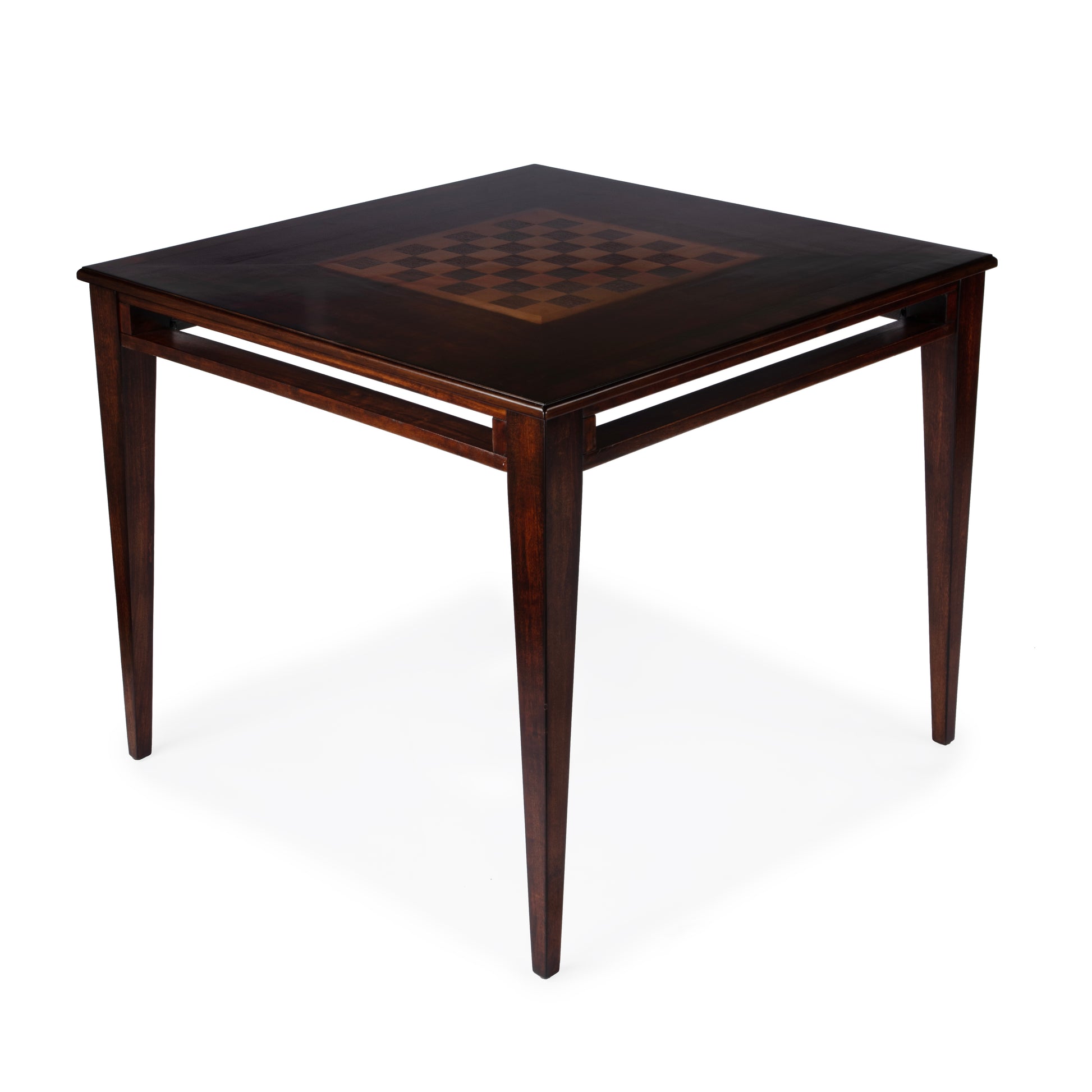 Butler Specialty Company Daltrey 36 in. W Square Wood Chess-Checkers Game Table, Dark Brown