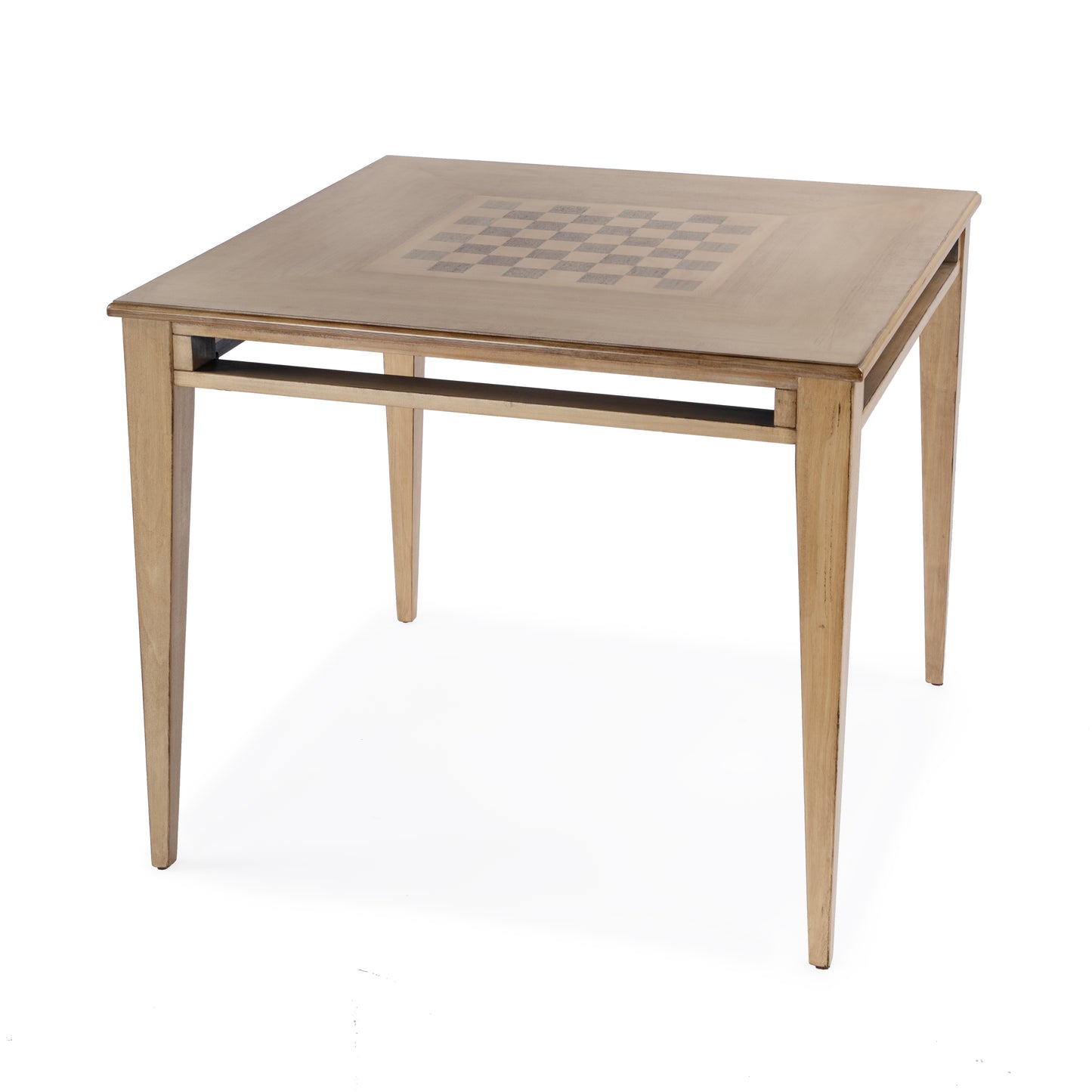 Butler Specialty Company Daltrey 36 in. W Square Wood Chess-Checkers Game Table, Tan/Beige